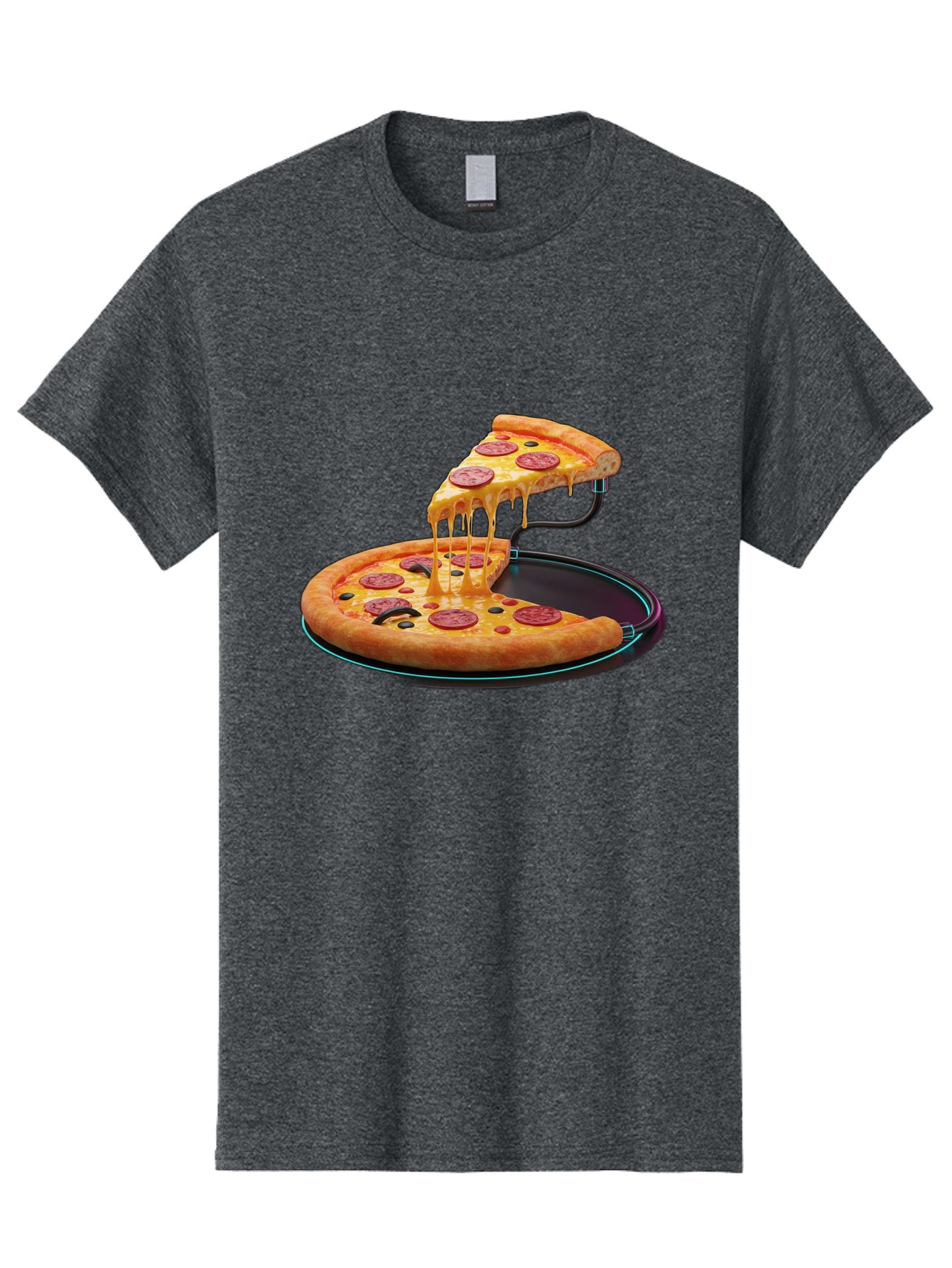 Pepperoni-Pizza-Slice-11 Men'S Graphic Tee, 100% Cotton, Comfortable Casual Summer Wear, Machine Washable, Pepperoni Pizza, Melted Cheese, Pizza Toppings, Savory Delight, Cheesy Goodness, Italian Cuisine, Foodie Favorite, Appetizing Treat, Bac221 3