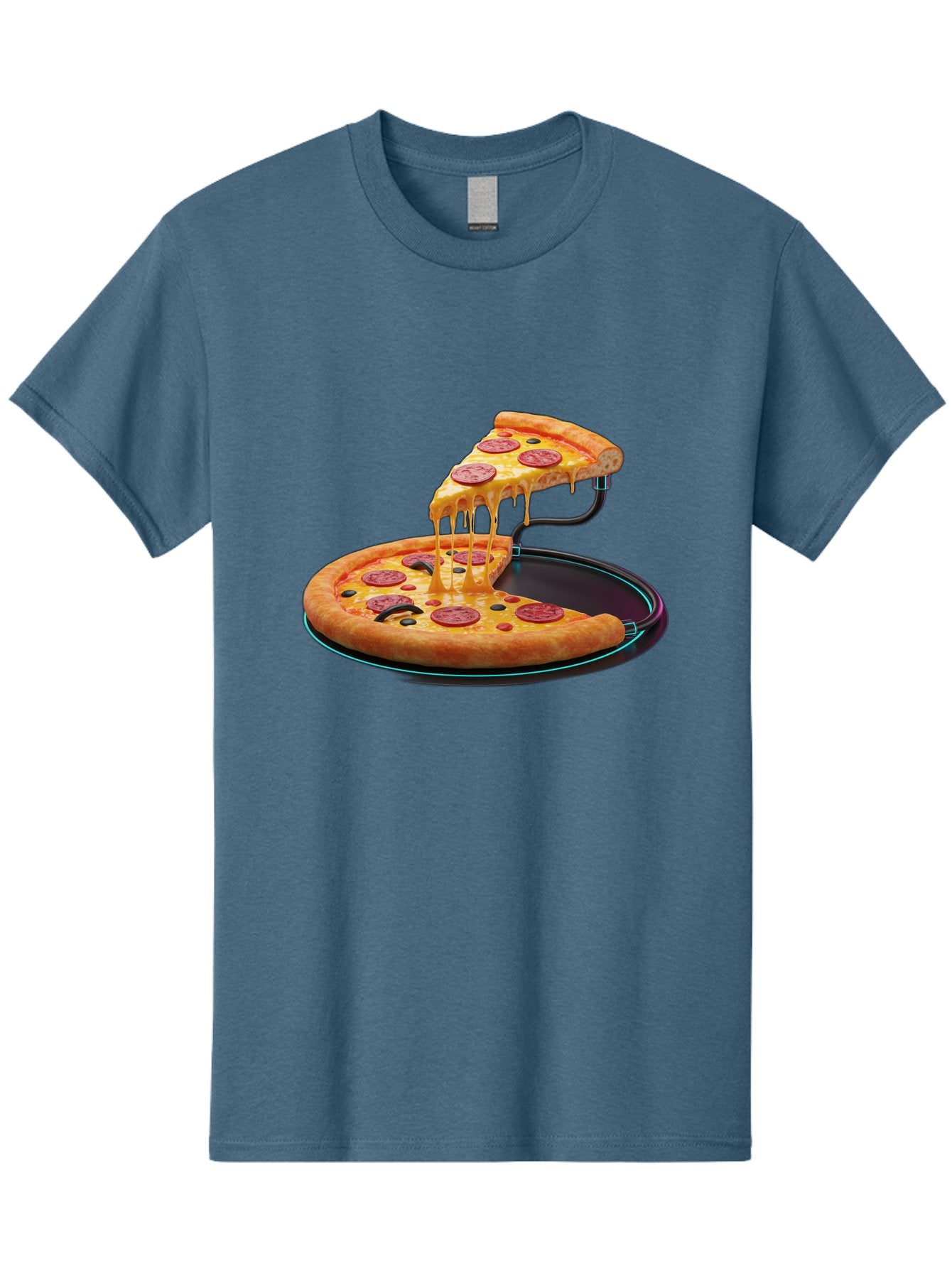 Pepperoni-Pizza-Slice-11 Men'S Graphic Tee, 100% Cotton, Comfortable Casual Summer Wear, Machine Washable, Pepperoni Pizza, Melted Cheese, Pizza Toppings, Savory Delight, Cheesy Goodness, Italian Cuisine, Foodie Favorite, Appetizing Treat, Bac221 14