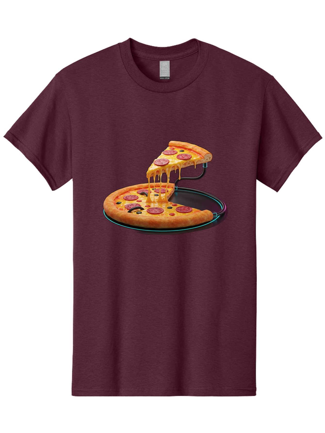 Pepperoni-Pizza-Slice-11 Men'S Graphic Tee, 100% Cotton, Comfortable Casual Summer Wear, Machine Washable, Pepperoni Pizza, Melted Cheese, Pizza Toppings, Savory Delight, Cheesy Goodness, Italian Cuisine, Foodie Favorite, Appetizing Treat, Bac221 12