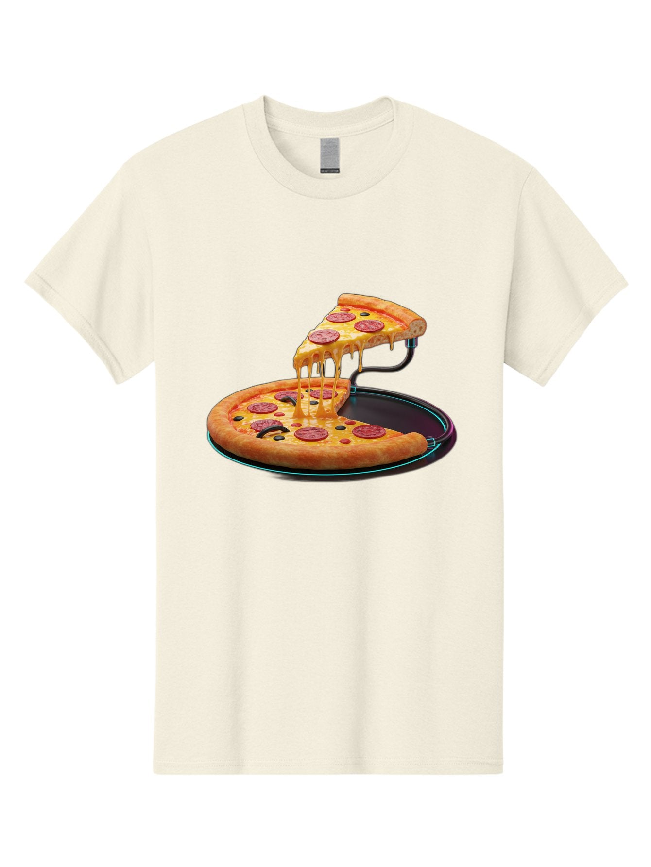 Pepperoni-Pizza-Slice-11 Men'S Graphic Tee, 100% Cotton, Comfortable Casual Summer Wear, Machine Washable, Pepperoni Pizza, Melted Cheese, Pizza Toppings, Savory Delight, Cheesy Goodness, Italian Cuisine, Foodie Favorite, Appetizing Treat, Bac221 11