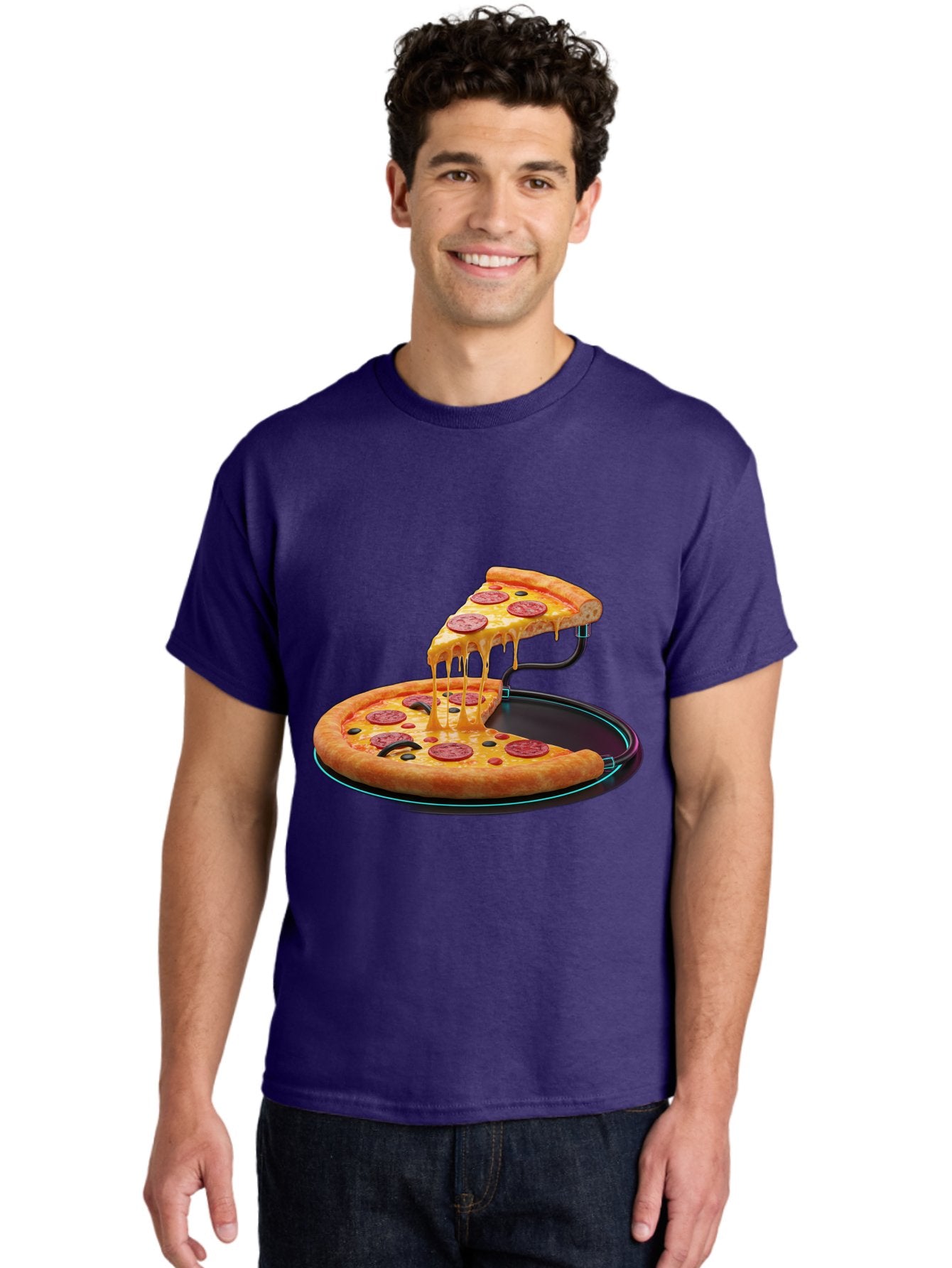 Pepperoni-Pizza-Slice-11 Men'S Graphic Tee, 100% Cotton, Comfortable Casual Summer Wear, Machine Washable, Pepperoni Pizza, Melted Cheese, Pizza Toppings, Savory Delight, Cheesy Goodness, Italian Cuisine, Foodie Favorite, Appetizing Treat, Bac221 24