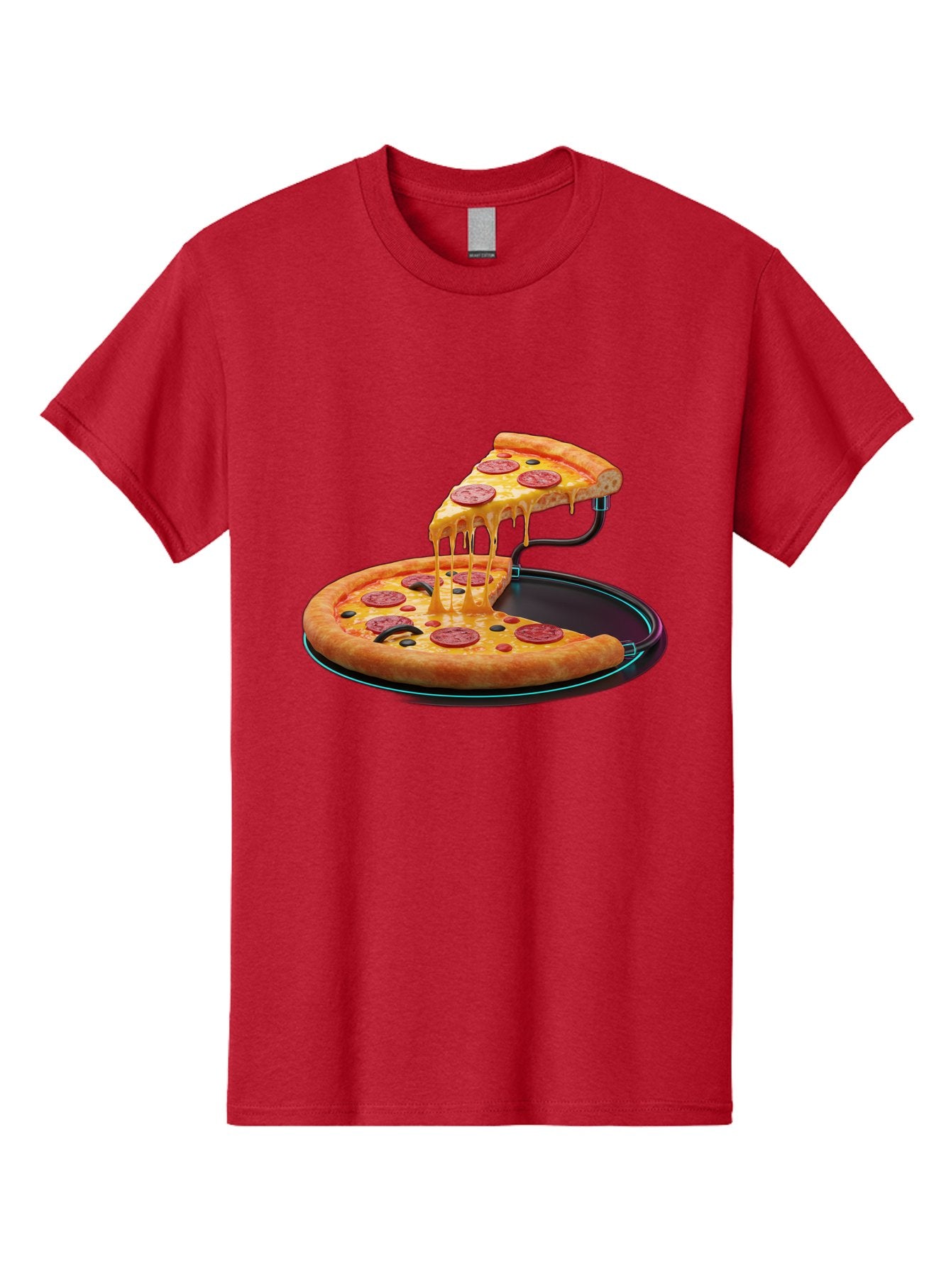 Pepperoni-Pizza-Slice-11 Men'S Graphic Tee, 100% Cotton, Comfortable Casual Summer Wear, Machine Washable, Pepperoni Pizza, Melted Cheese, Pizza Toppings, Savory Delight, Cheesy Goodness, Italian Cuisine, Foodie Favorite, Appetizing Treat, Bac221 10