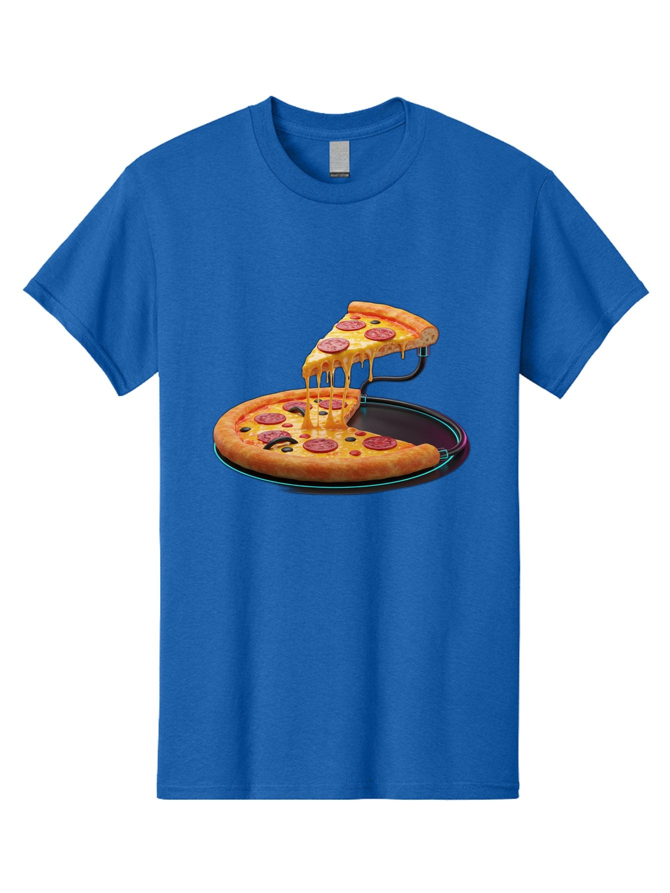 Pepperoni-Pizza-Slice-11 Men'S Graphic Tee, 100% Cotton, Comfortable Casual Summer Wear, Machine Washable, Pepperoni Pizza, Melted Cheese, Pizza Toppings, Savory Delight, Cheesy Goodness, Italian Cuisine, Foodie Favorite, Appetizing Treat, Bac221 5