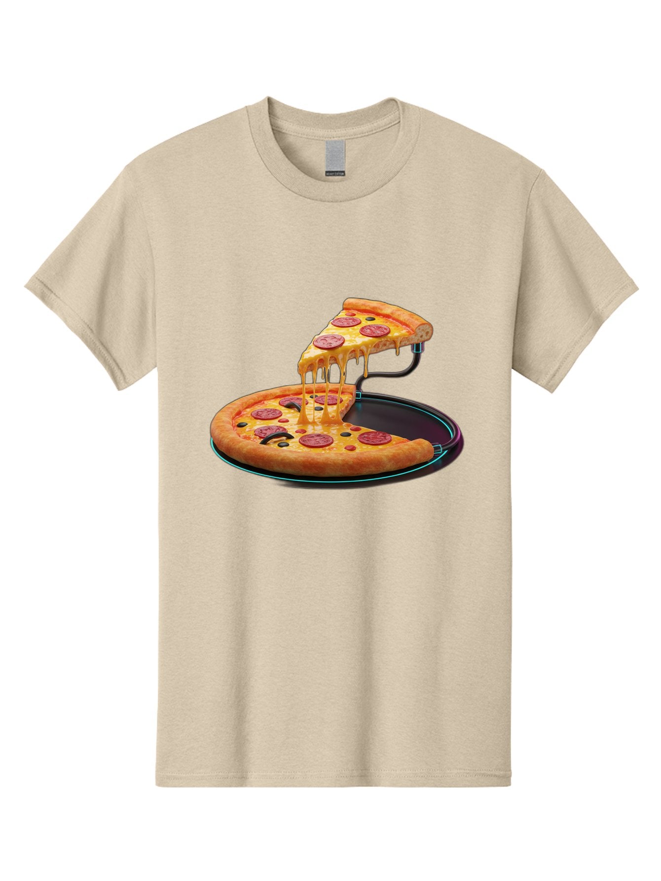 Pepperoni-Pizza-Slice-11 Men'S Graphic Tee, 100% Cotton, Comfortable Casual Summer Wear, Machine Washable, Pepperoni Pizza, Melted Cheese, Pizza Toppings, Savory Delight, Cheesy Goodness, Italian Cuisine, Foodie Favorite, Appetizing Treat, Bac221 9