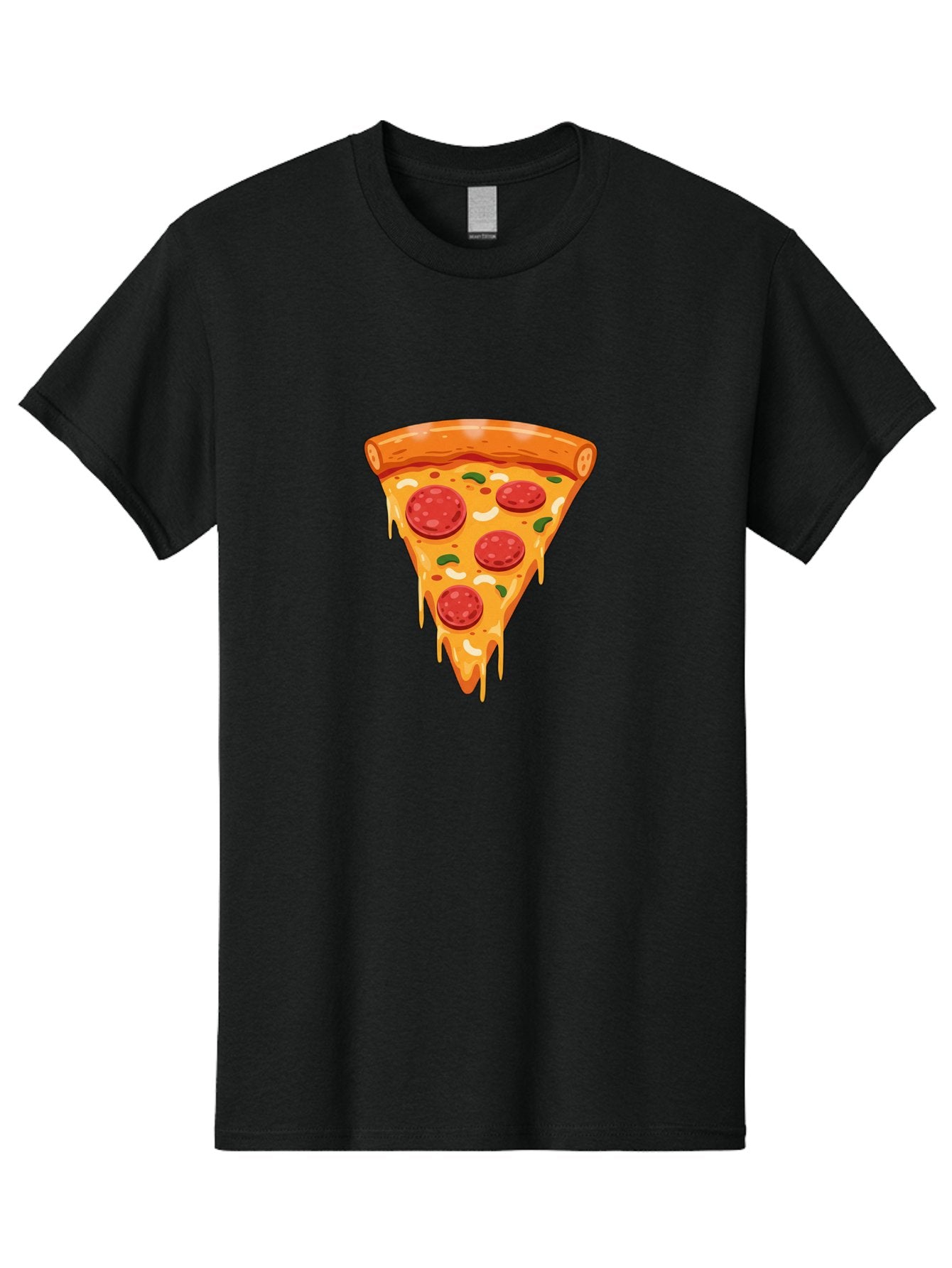 Pepperoni-Pizza-Slice-12 Men'S Graphic Tee, 100% Cotton, Comfortable Casual Summer Wear, Machine Washable, Pepperoni Pizza, Pizza Slice, Cheesy Goodness, Melted Mozzarella, Savory Toppings, Italian Cuisine, Delicious Food, Tasty Treat, Bac222 13