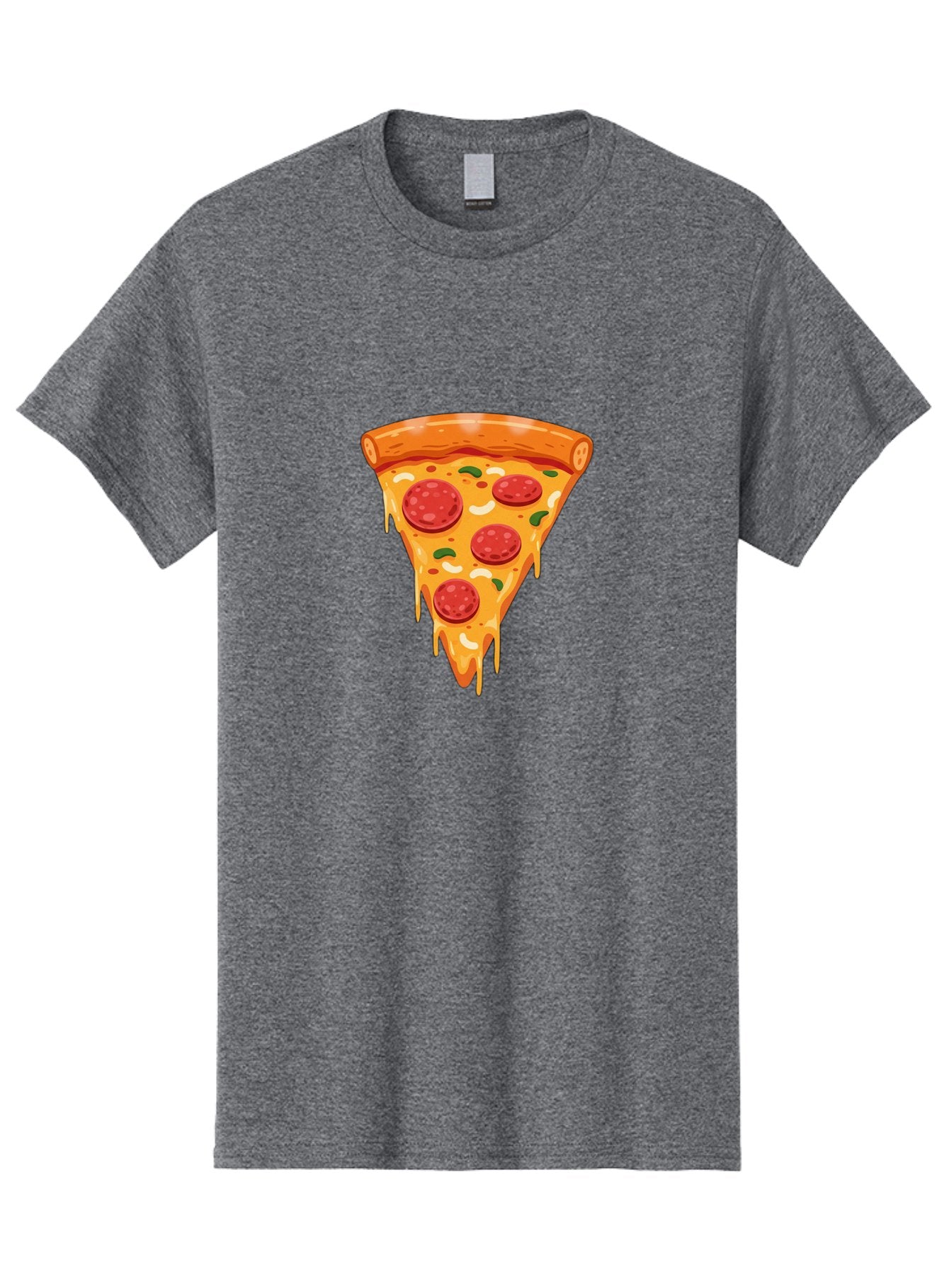 Pepperoni-Pizza-Slice-12 Men'S Graphic Tee, 100% Cotton, Comfortable Casual Summer Wear, Machine Washable, Pepperoni Pizza, Pizza Slice, Cheesy Goodness, Melted Mozzarella, Savory Toppings, Italian Cuisine, Delicious Food, Tasty Treat, Bac222 10
