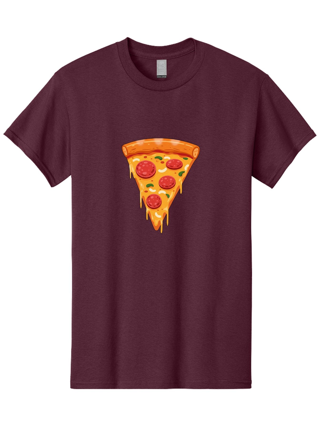 Pepperoni-Pizza-Slice-12 Men'S Graphic Tee, 100% Cotton, Comfortable Casual Summer Wear, Machine Washable, Pepperoni Pizza, Pizza Slice, Cheesy Goodness, Melted Mozzarella, Savory Toppings, Italian Cuisine, Delicious Food, Tasty Treat, Bac222 12