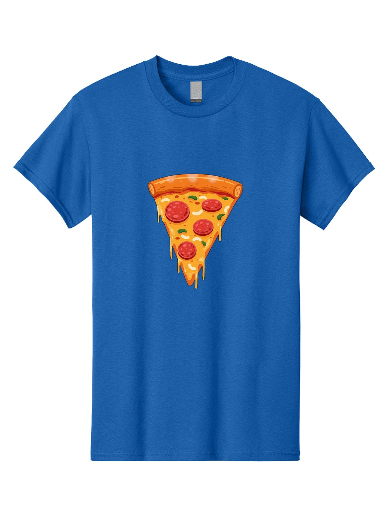 Pepperoni-Pizza-Slice-12 Men'S Graphic Tee, 100% Cotton, Comfortable Casual Summer Wear, Machine Washable, Pepperoni Pizza, Pizza Slice, Cheesy Goodness, Melted Mozzarella, Savory Toppings, Italian Cuisine, Delicious Food, Tasty Treat, Bac222 7