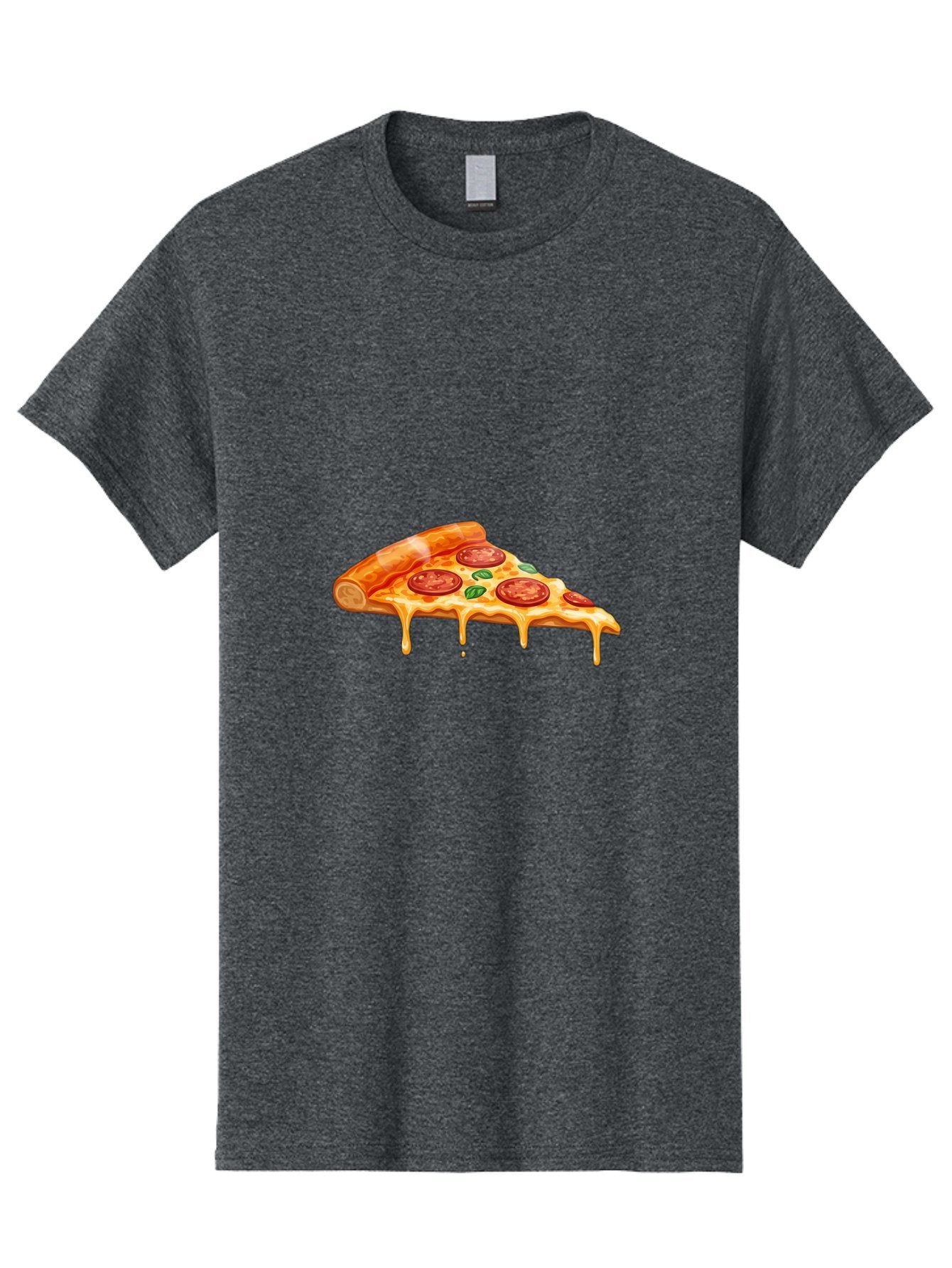 Pepperoni-Pizza-Slice-14 Men'S Graphic Tee, 100% Cotton, Comfortable Casual Summer Wear, Machine Washable, Cheesy Pepperoni Pizza, Melted Mozzarella, Spicy Pepperoni Slices, Fresh Basil Leaves, Italian Cuisine, Pizza Lover, Foodie Delight, Bac224 6