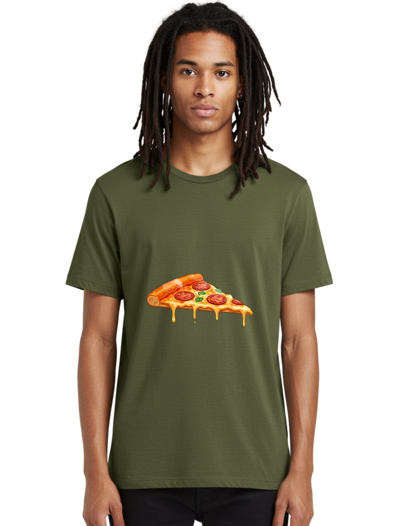 Pepperoni-Pizza-Slice-14 Men'S Graphic Tee, 100% Cotton, Comfortable Casual Summer Wear, Machine Washable, Cheesy Pepperoni Pizza, Melted Mozzarella, Spicy Pepperoni Slices, Fresh Basil Leaves, Italian Cuisine, Pizza Lover, Foodie Delight, Bac224 29
