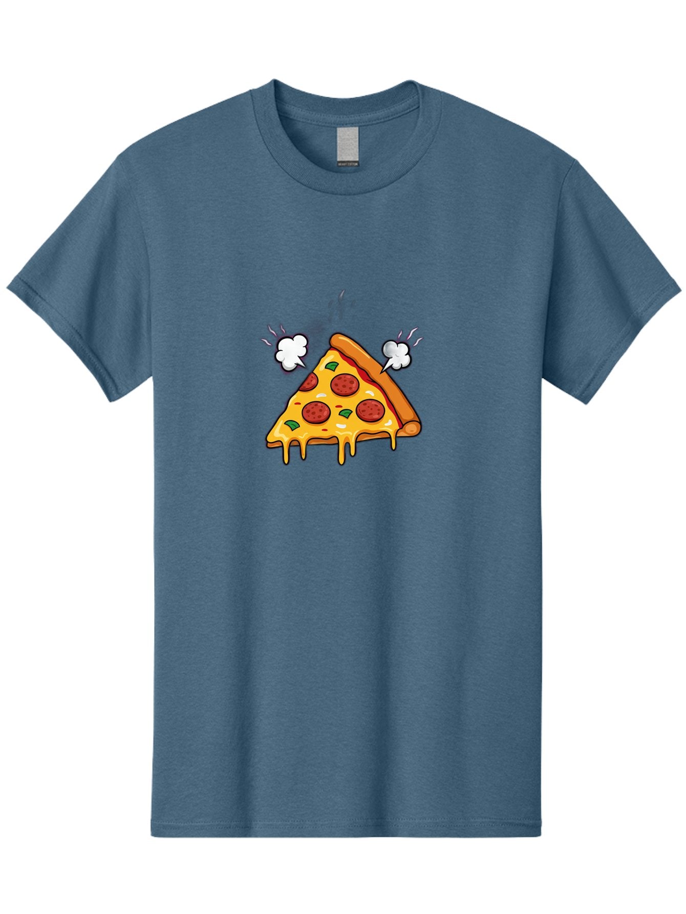 Pepperoni-Pizza-Slice-17 Men'S Graphic Tee, 100% Cotton, Comfortable Casual Summer Wear, Machine Washable, Pepperoni Pizza, Cheesy Goodness, Melted Cheese, Cartoon Food, Animated Pizza, Pizza Slice, Steaming Hot, Foodie Fun, Cartoon Style, Bac227 10