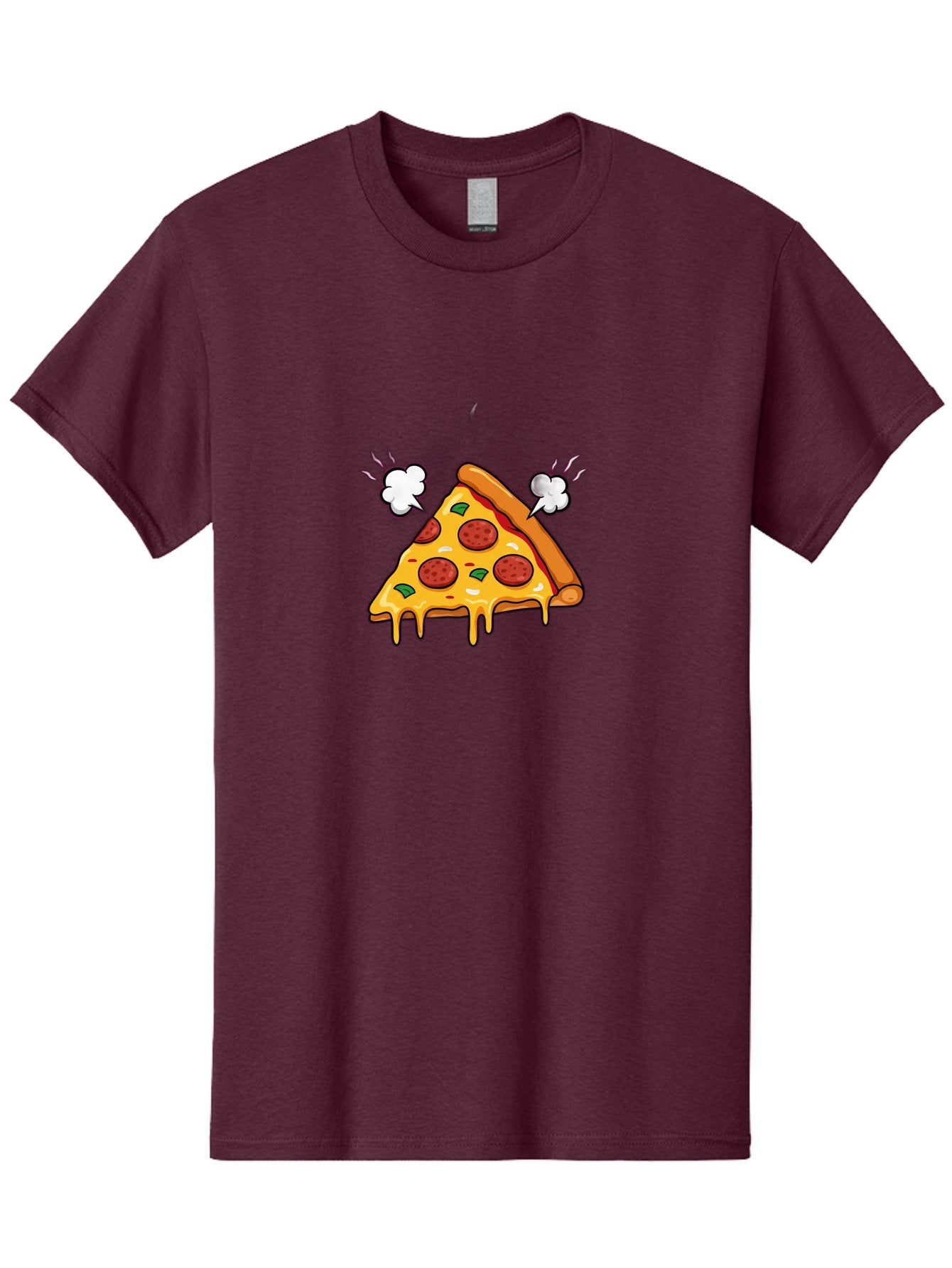 Pepperoni-Pizza-Slice-17 Men'S Graphic Tee, 100% Cotton, Comfortable Casual Summer Wear, Machine Washable, Pepperoni Pizza, Cheesy Goodness, Melted Cheese, Cartoon Food, Animated Pizza, Pizza Slice, Steaming Hot, Foodie Fun, Cartoon Style, Bac227 13