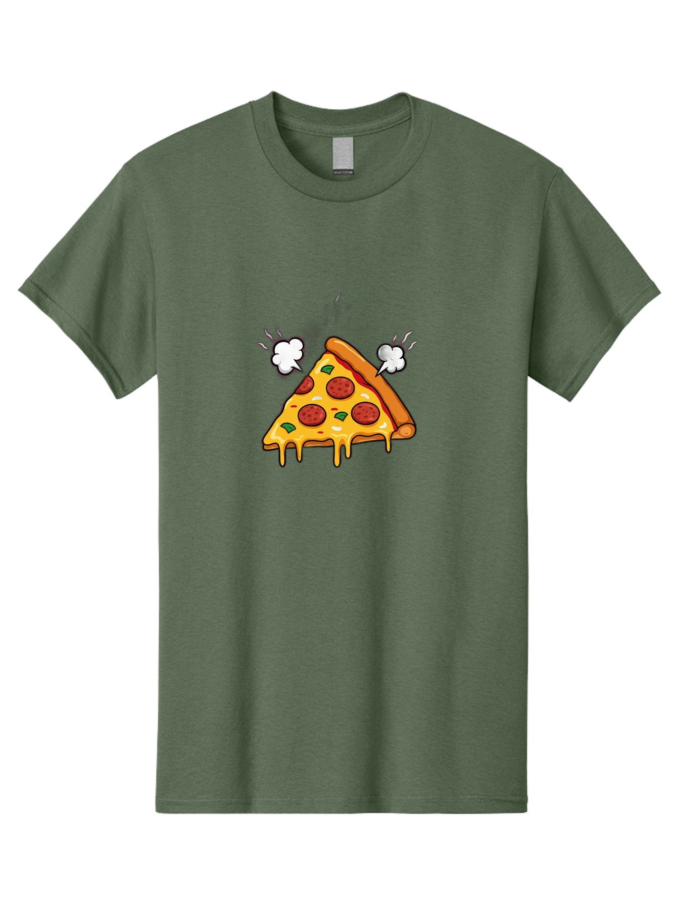 Pepperoni-Pizza-Slice-17 Men'S Graphic Tee, 100% Cotton, Comfortable Casual Summer Wear, Machine Washable, Pepperoni Pizza, Cheesy Goodness, Melted Cheese, Cartoon Food, Animated Pizza, Pizza Slice, Steaming Hot, Foodie Fun, Cartoon Style, Bac227 11