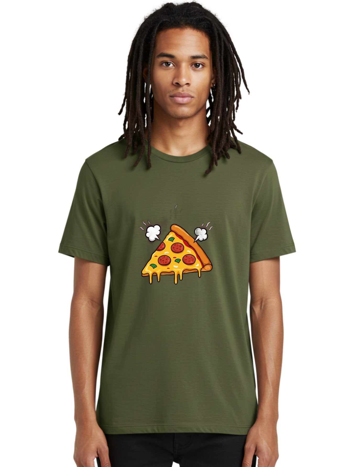 Pepperoni-Pizza-Slice-17 Men'S Graphic Tee, 100% Cotton, Comfortable Casual Summer Wear, Machine Washable, Pepperoni Pizza, Cheesy Goodness, Melted Cheese, Cartoon Food, Animated Pizza, Pizza Slice, Steaming Hot, Foodie Fun, Cartoon Style, Bac227 27