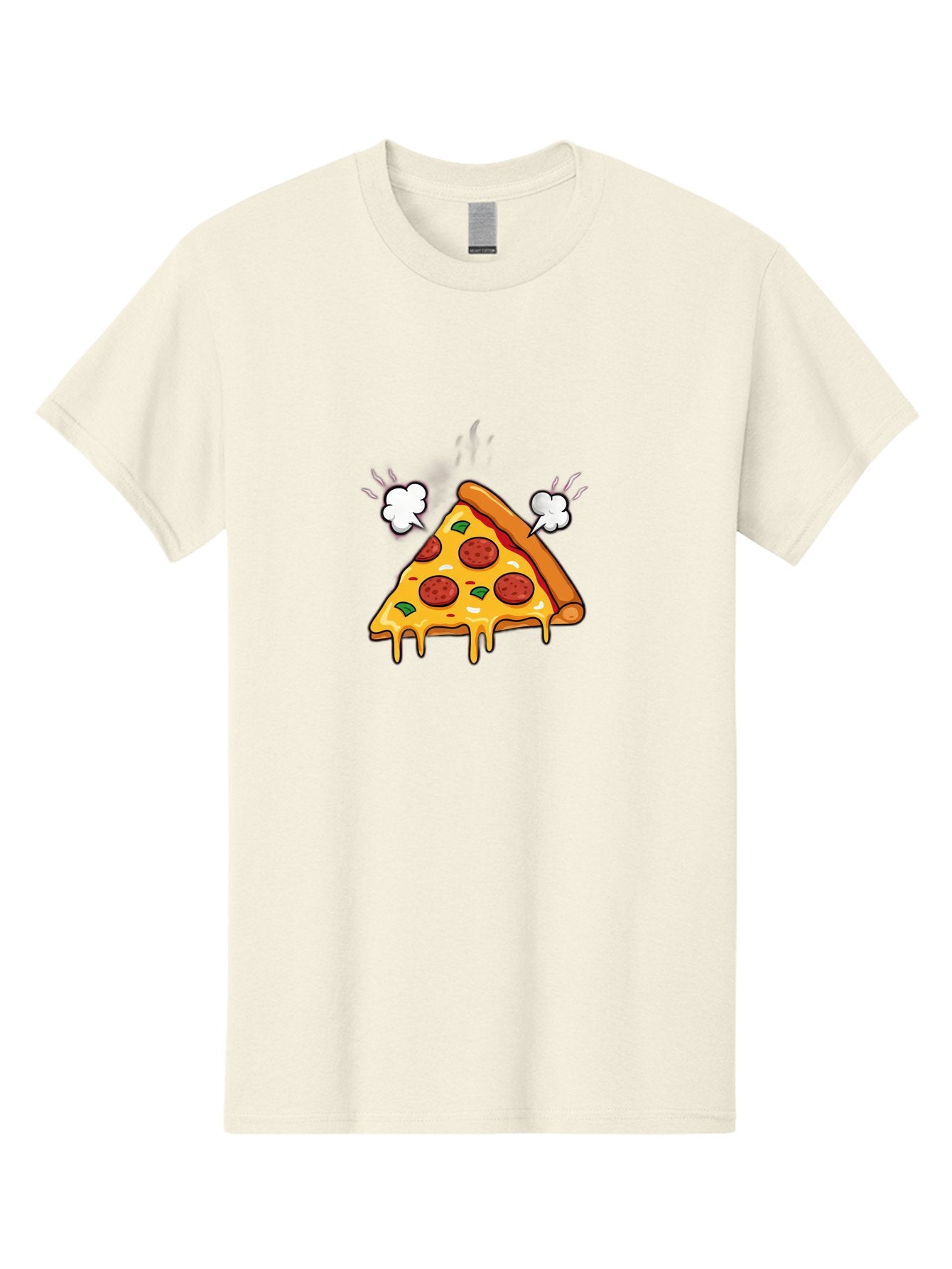 Pepperoni-Pizza-Slice-17 Men'S Graphic Tee, 100% Cotton, Comfortable Casual Summer Wear, Machine Washable, Pepperoni Pizza, Cheesy Goodness, Melted Cheese, Cartoon Food, Animated Pizza, Pizza Slice, Steaming Hot, Foodie Fun, Cartoon Style, Bac227