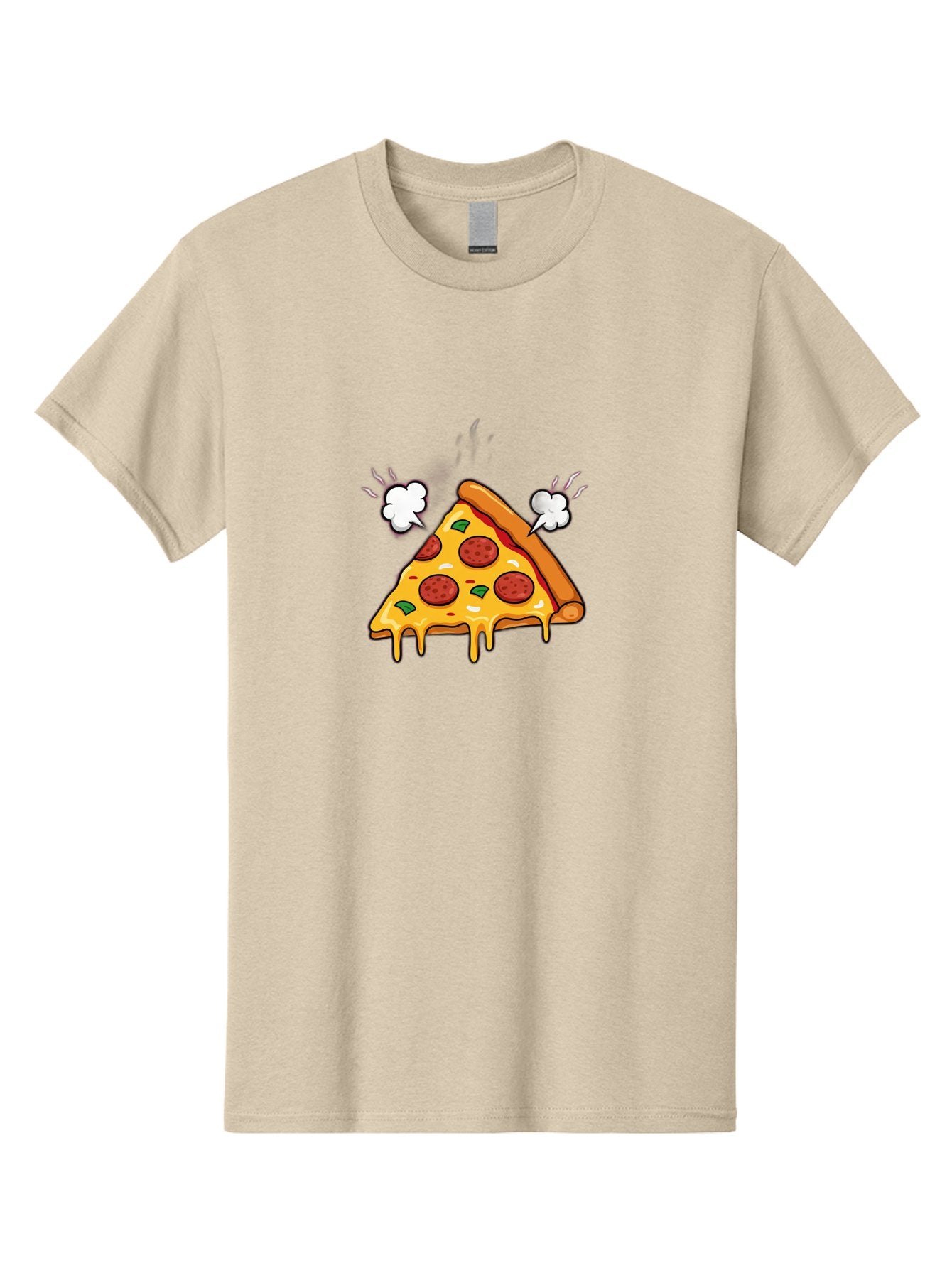 Pepperoni-Pizza-Slice-17 Men'S Graphic Tee, 100% Cotton, Comfortable Casual Summer Wear, Machine Washable, Pepperoni Pizza, Cheesy Goodness, Melted Cheese, Cartoon Food, Animated Pizza, Pizza Slice, Steaming Hot, Foodie Fun, Cartoon Style, Bac227 15