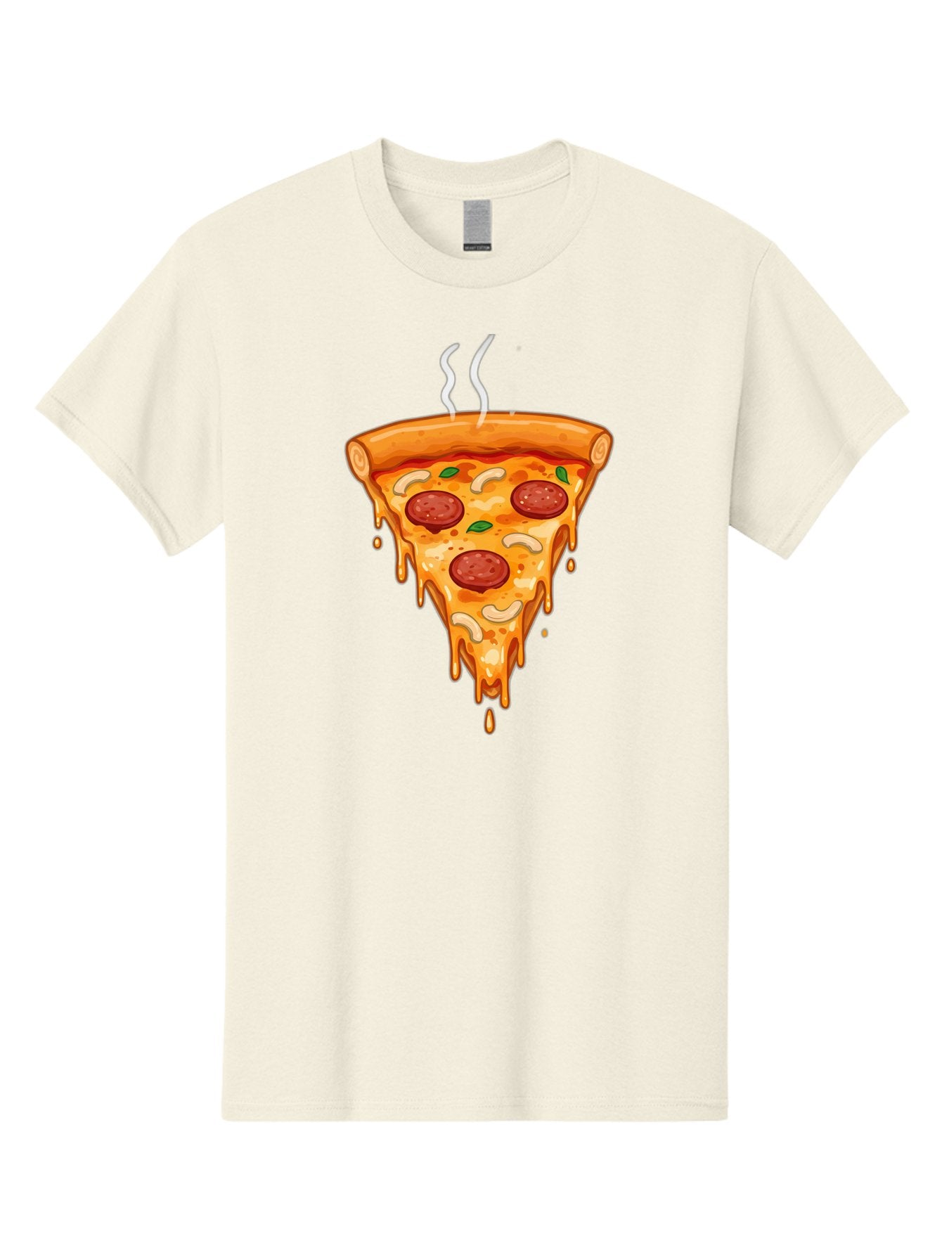 Pepperoni-Pizza-Slice-18 Men'S Graphic Tee, 100% Cotton, Comfortable Casual Summer Wear, Machine Washable, Cheesy Pizza Slice, Pepperoni Pizza, Melted Cheese, Hot Pizza, Fresh Basil, Pepperoni Slices, Steaming Pizza, Tasty Topping, Pizza Lover Bac228 14