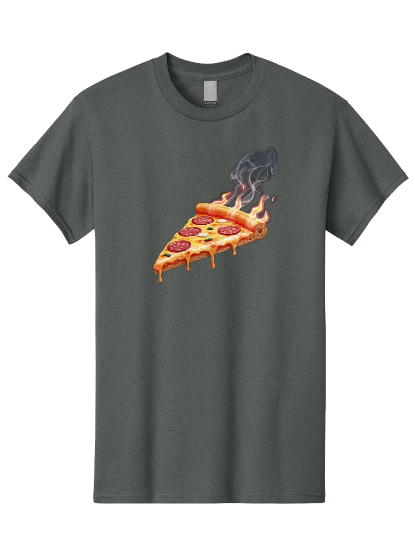 Pepperoni-Pizza-Slice-19 Men'S Graphic Tee, 100% Cotton, Comfortable Casual Summer Wear, Machine Washable, Pepperoni Pizza, Melting Cheese, Fresh Basil, Hot Pizza, Savory Flavors, Italian Cuisine, Pizza Slice, Food Illustration, Pepperoni, Bac229 7