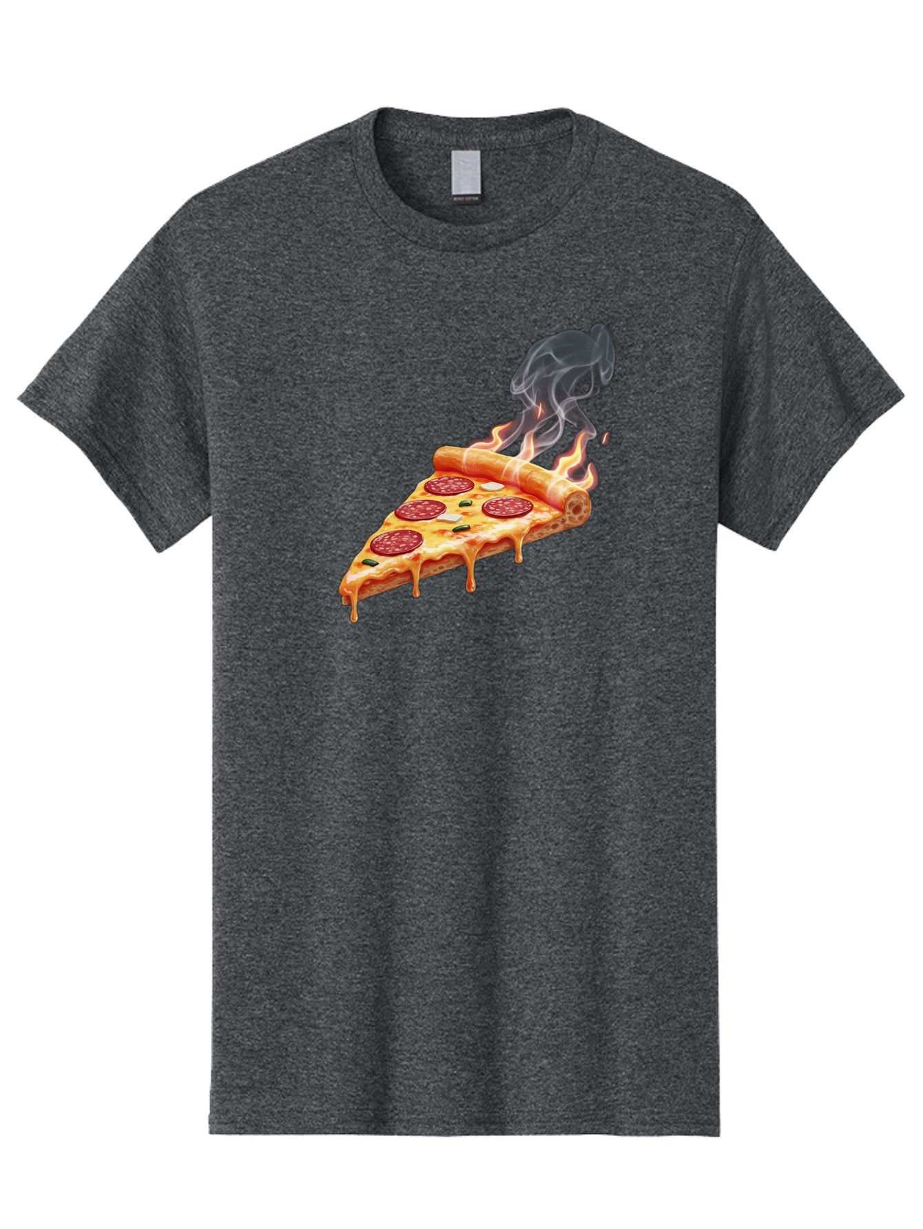 Pepperoni-Pizza-Slice-19 Men'S Graphic Tee, 100% Cotton, Comfortable Casual Summer Wear, Machine Washable, Pepperoni Pizza, Melting Cheese, Fresh Basil, Hot Pizza, Savory Flavors, Italian Cuisine, Pizza Slice, Food Illustration, Pepperoni, Bac229 6