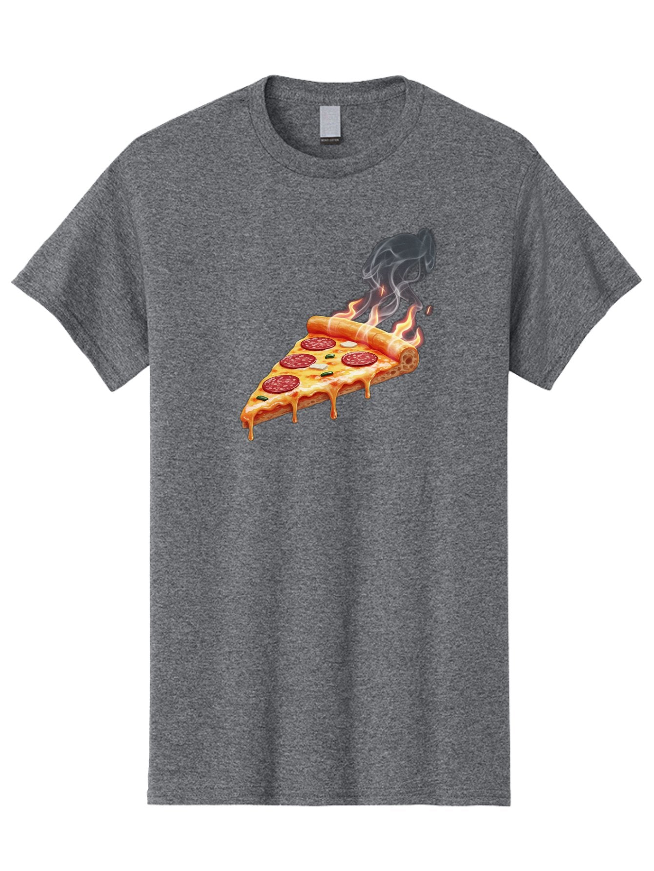 Pepperoni-Pizza-Slice-19 Men'S Graphic Tee, 100% Cotton, Comfortable Casual Summer Wear, Machine Washable, Pepperoni Pizza, Melting Cheese, Fresh Basil, Hot Pizza, Savory Flavors, Italian Cuisine, Pizza Slice, Food Illustration, Pepperoni, Bac229 15