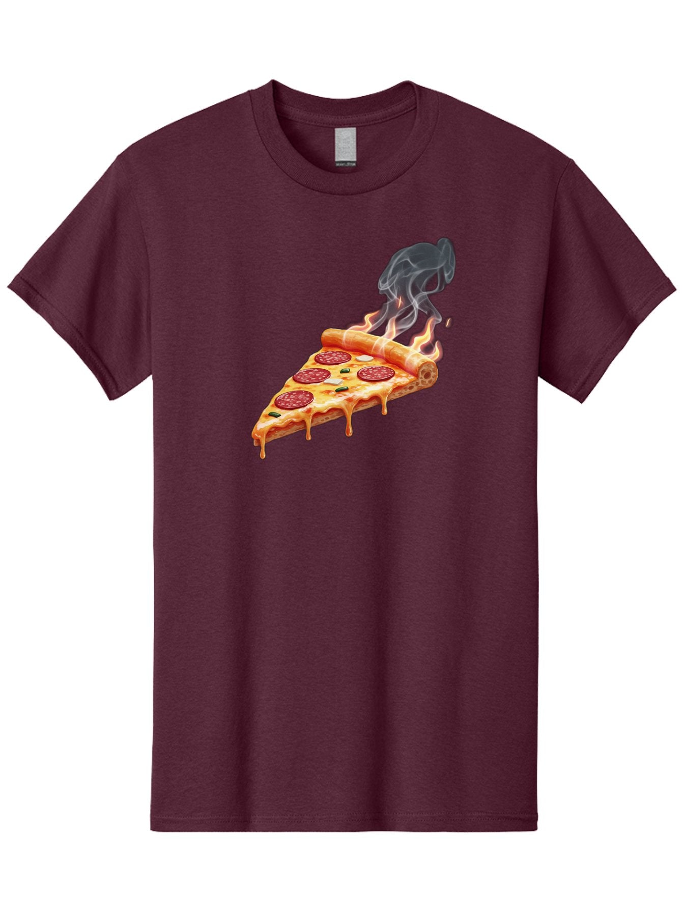Pepperoni-Pizza-Slice-19 Men'S Graphic Tee, 100% Cotton, Comfortable Casual Summer Wear, Machine Washable, Pepperoni Pizza, Melting Cheese, Fresh Basil, Hot Pizza, Savory Flavors, Italian Cuisine, Pizza Slice, Food Illustration, Pepperoni, Bac229 11