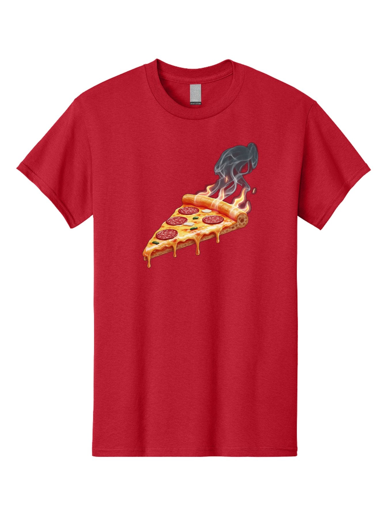 Pepperoni-Pizza-Slice-19 Men'S Graphic Tee, 100% Cotton, Comfortable Casual Summer Wear, Machine Washable, Pepperoni Pizza, Melting Cheese, Fresh Basil, Hot Pizza, Savory Flavors, Italian Cuisine, Pizza Slice, Food Illustration, Pepperoni, Bac229 10