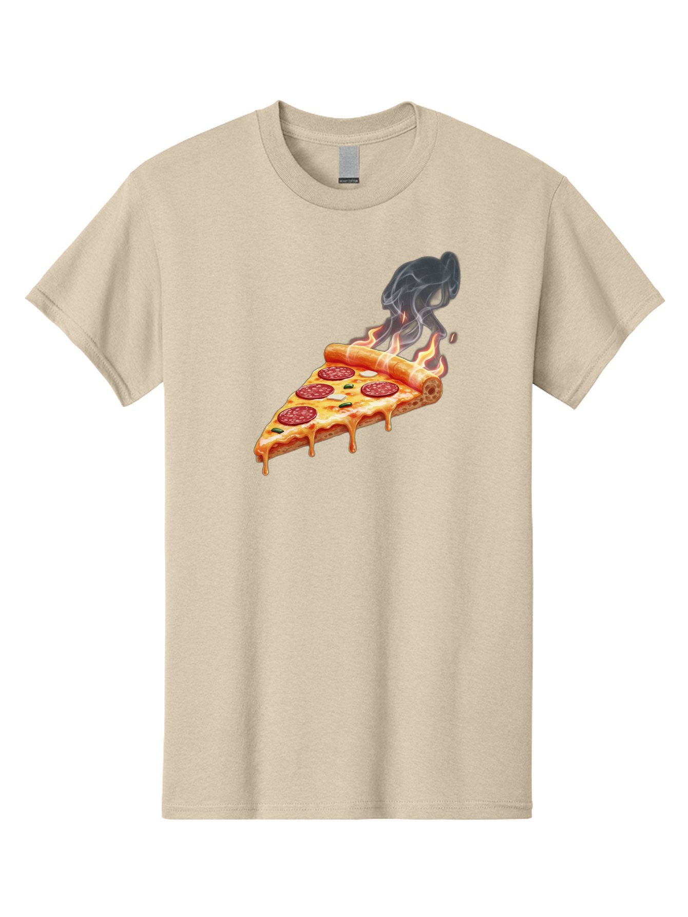 Pepperoni-Pizza-Slice-19 Men'S Graphic Tee, 100% Cotton, Comfortable Casual Summer Wear, Machine Washable, Pepperoni Pizza, Melting Cheese, Fresh Basil, Hot Pizza, Savory Flavors, Italian Cuisine, Pizza Slice, Food Illustration, Pepperoni, Bac229 12