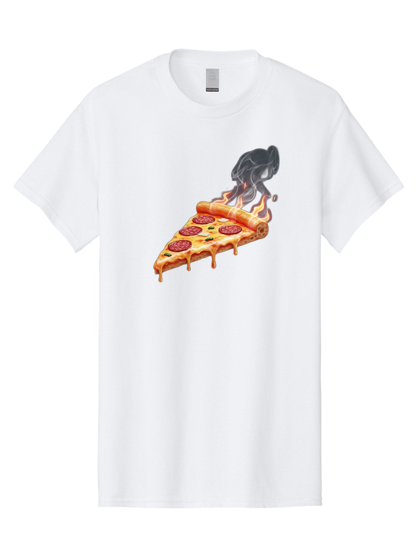 Pepperoni-Pizza-Slice-19 Men'S Graphic Tee, 100% Cotton, Comfortable Casual Summer Wear, Machine Washable, Pepperoni Pizza, Melting Cheese, Fresh Basil, Hot Pizza, Savory Flavors, Italian Cuisine, Pizza Slice, Food Illustration, Pepperoni, Bac229 8