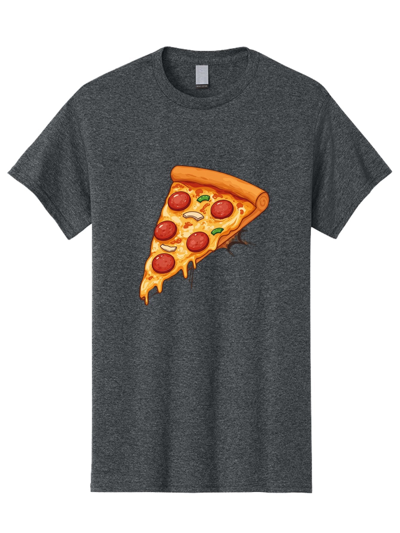 Pepperoni-Pizza-Slice-21 Men'S Graphic Tee, 100% Cotton, Comfortable Casual Summer Wear, Machine Washable, Pepperoni Pizza Slice, Cheesy Goodness, Savory Toppings, Melted Mozzarella, Italian Cuisine, Delicious Food, Appetizing Meal, Drooling, Bac232 6