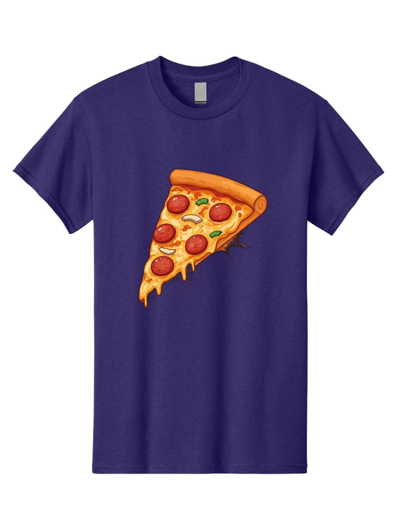Pepperoni-Pizza-Slice-21 Men'S Graphic Tee, 100% Cotton, Comfortable Casual Summer Wear, Machine Washable, Pepperoni Pizza Slice, Cheesy Goodness, Savory Toppings, Melted Mozzarella, Italian Cuisine, Delicious Food, Appetizing Meal, Drooling, Bac232 10