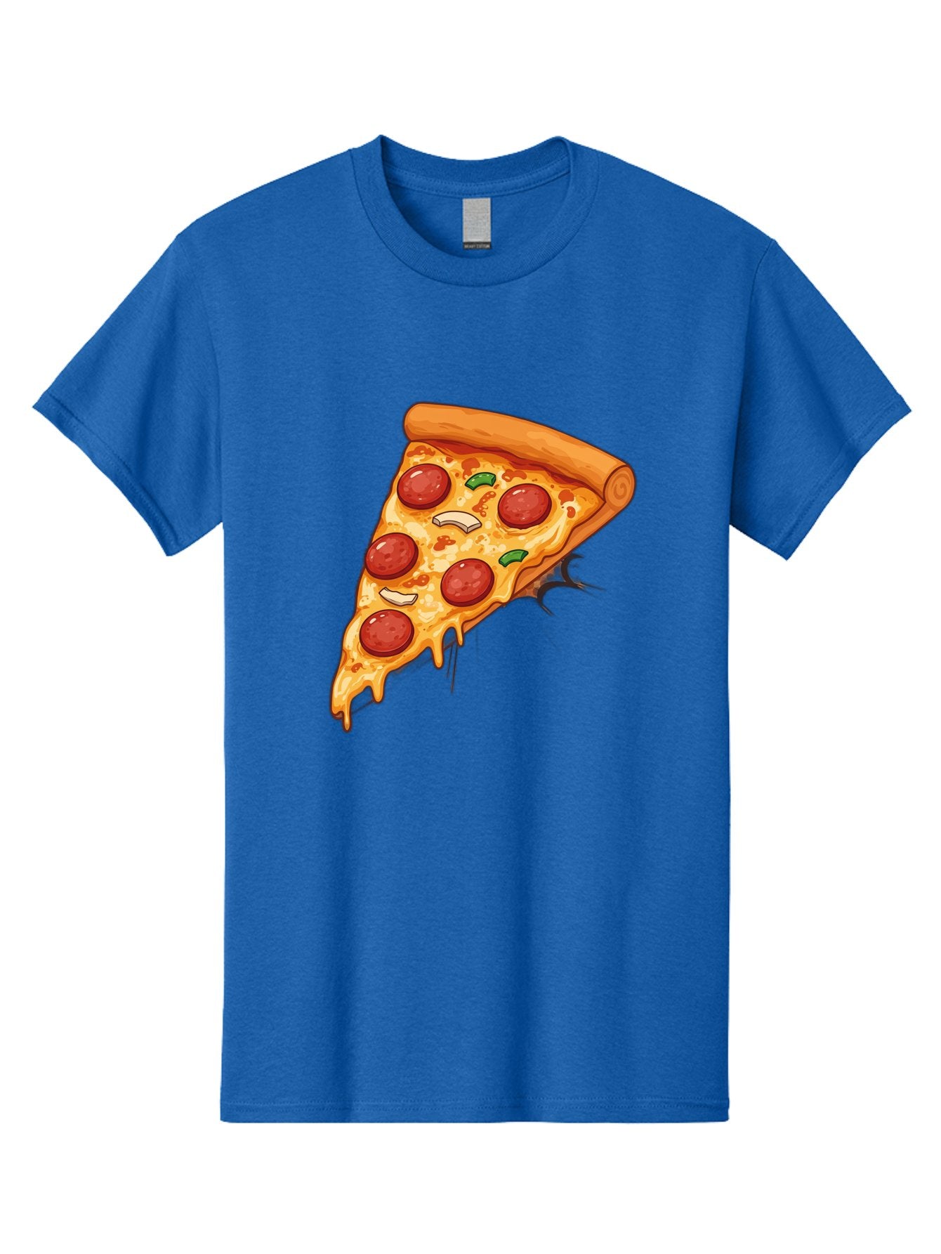 Pepperoni-Pizza-Slice-21 Men'S Graphic Tee, 100% Cotton, Comfortable Casual Summer Wear, Machine Washable, Pepperoni Pizza Slice, Cheesy Goodness, Savory Toppings, Melted Mozzarella, Italian Cuisine, Delicious Food, Appetizing Meal, Drooling, Bac232 14