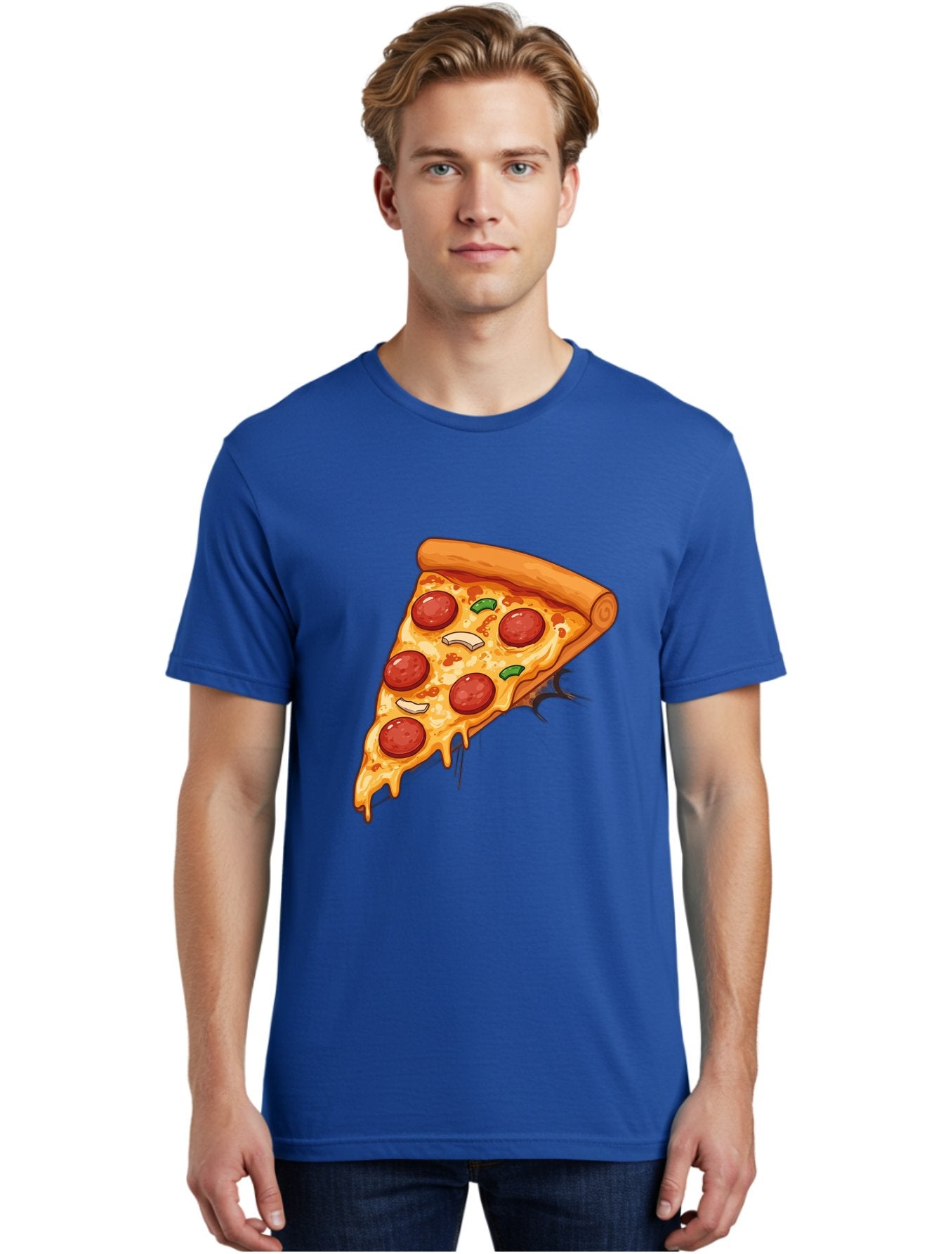 Pepperoni-Pizza-Slice-21 Men'S Graphic Tee, 100% Cotton, Comfortable Casual Summer Wear, Machine Washable, Pepperoni Pizza Slice, Cheesy Goodness, Savory Toppings, Melted Mozzarella, Italian Cuisine, Delicious Food, Appetizing Meal, Drooling, Bac232 29