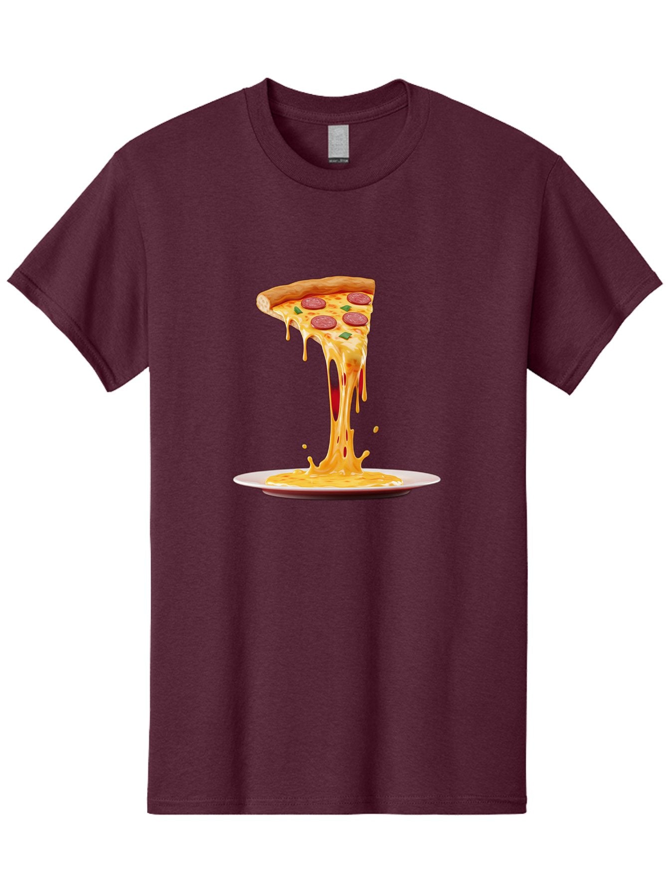 Pepperoni-Pizza-Slice-8 Men'S Graphic Tee, 100% Cotton, Comfortable Casual Summer Wear, Machine Washable, Cheesy Pizza Slice, Pepperoni Pizza, Melted Mozzarella, Cheesy Goodness, Pizza Toppings, Savory Delight, Italian Cuisine, Bac240 14