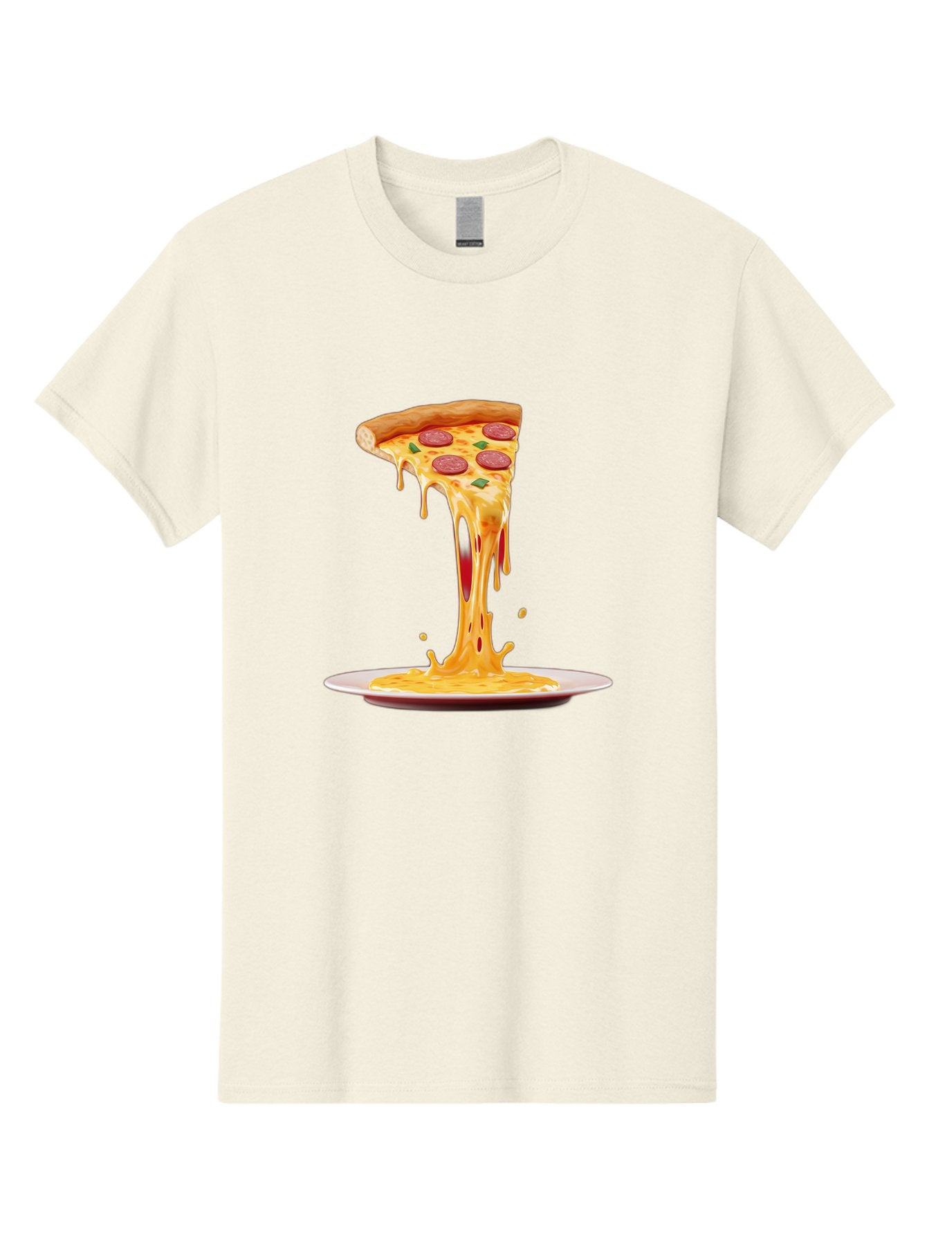 Pepperoni-Pizza-Slice-8 Men'S Graphic Tee, 100% Cotton, Comfortable Casual Summer Wear, Machine Washable, Cheesy Pizza Slice, Pepperoni Pizza, Melted Mozzarella, Cheesy Goodness, Pizza Toppings, Savory Delight, Italian Cuisine, Bac240 15
