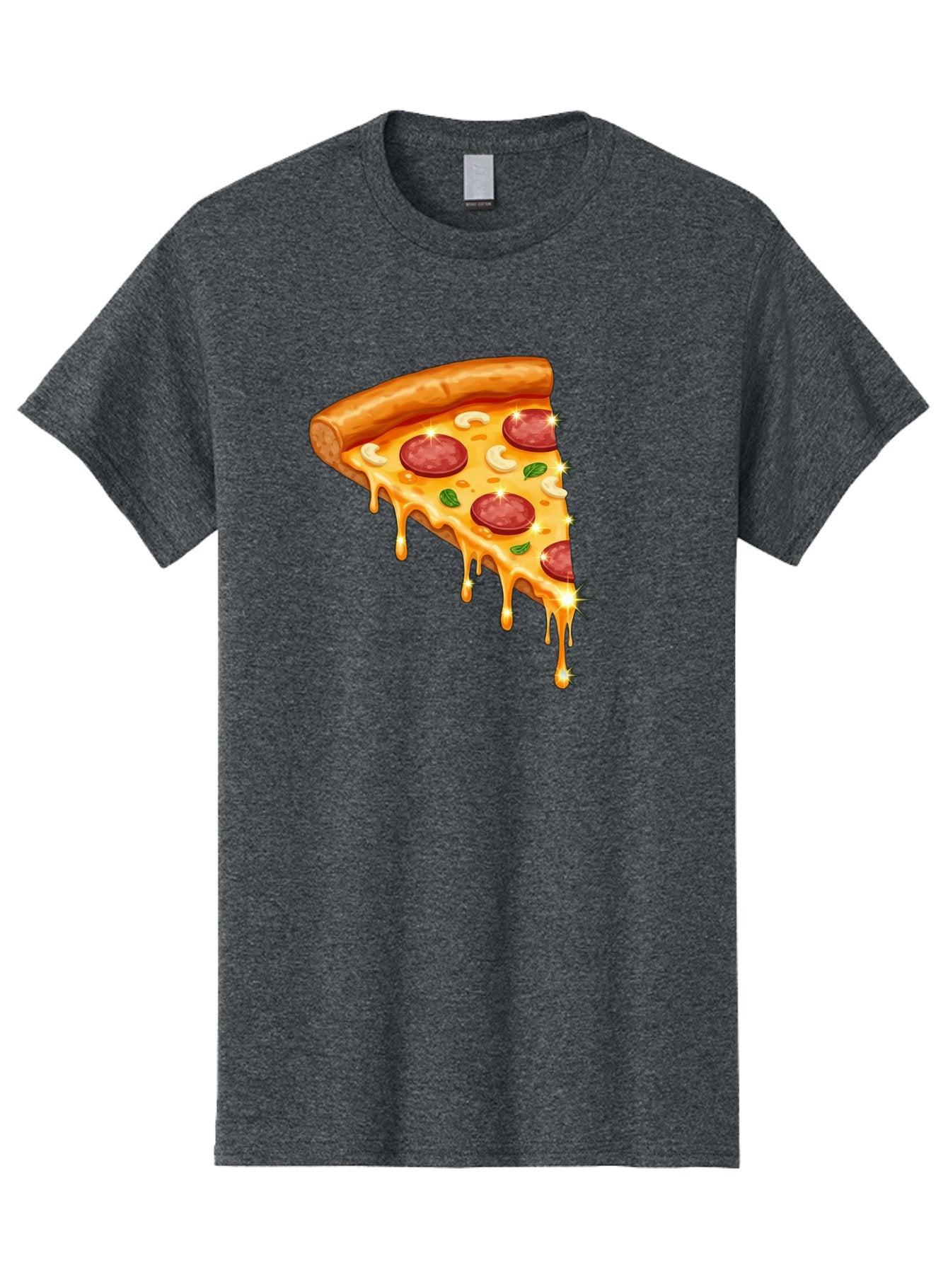 Pepperoni-Pizza-Slice-9 Men'S Graphic Tee, 100% Cotton, Comfortable Casual Summer Wear, Machine Washable, Pepperoni Pizza, Cheesy Goodness, Melted Cheese, Savory Toppings, Italian Cuisine, Pizza Slice, Foodie Delights, Gourmet Pizza Bac241 6