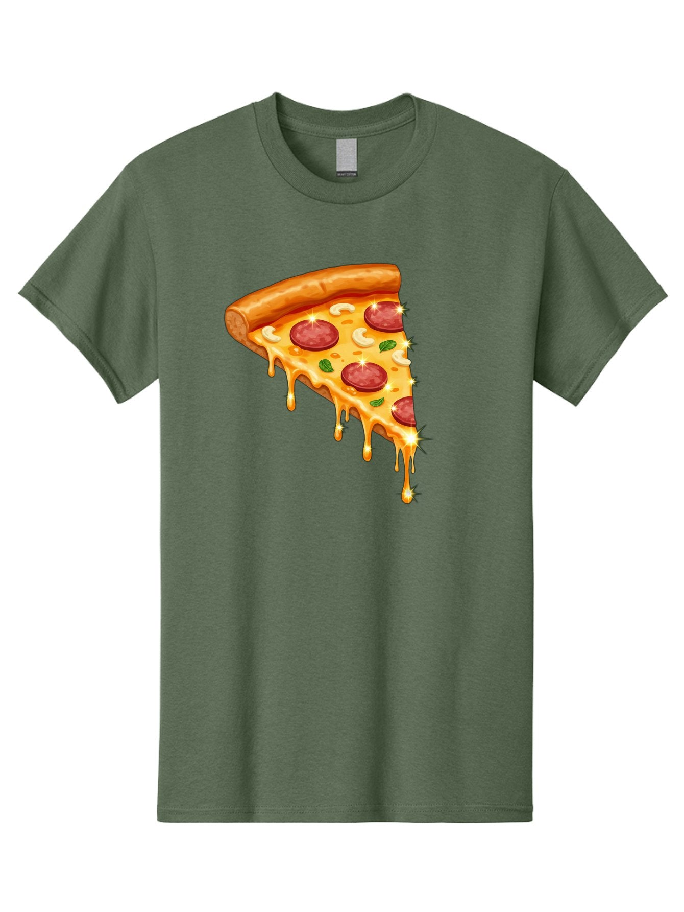 Pepperoni-Pizza-Slice-9 Men'S Graphic Tee, 100% Cotton, Comfortable Casual Summer Wear, Machine Washable, Pepperoni Pizza, Cheesy Goodness, Melted Cheese, Savory Toppings, Italian Cuisine, Pizza Slice, Foodie Delights, Gourmet Pizza Bac241