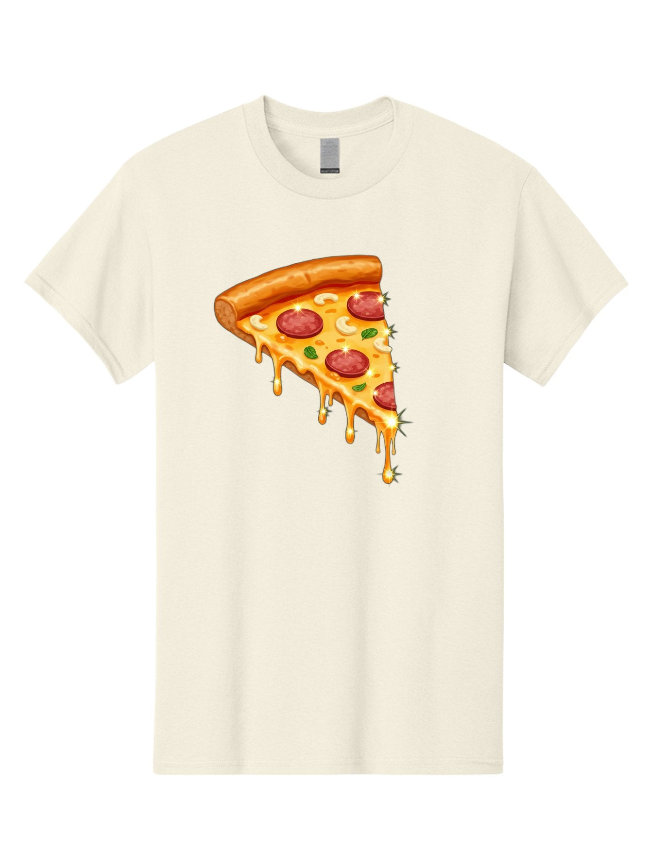Pepperoni-Pizza-Slice-9 Men'S Graphic Tee, 100% Cotton, Comfortable Casual Summer Wear, Machine Washable, Pepperoni Pizza, Cheesy Goodness, Melted Cheese, Savory Toppings, Italian Cuisine, Pizza Slice, Foodie Delights, Gourmet Pizza Bac241 7