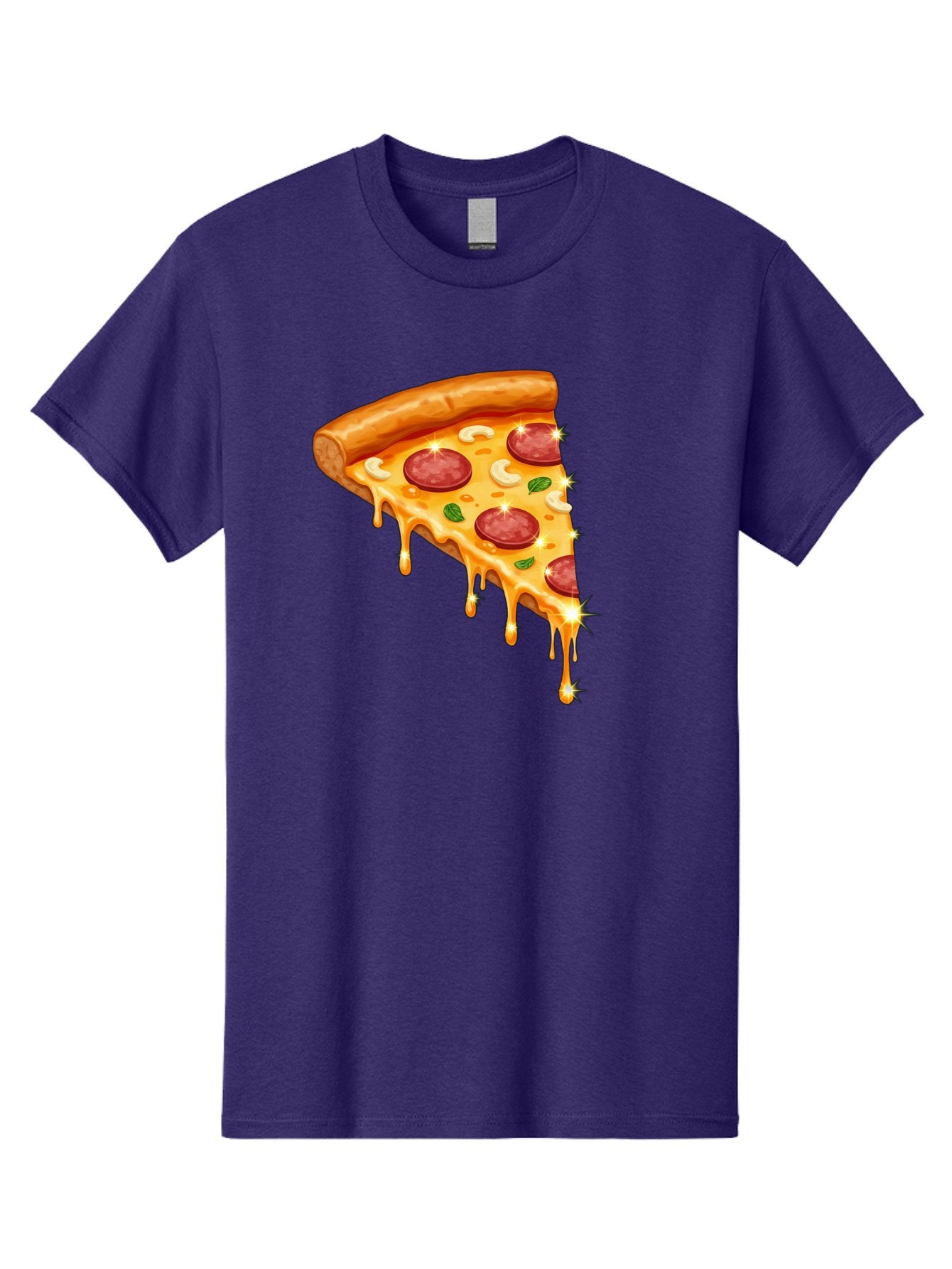 Pepperoni-Pizza-Slice-9 Men'S Graphic Tee, 100% Cotton, Comfortable Casual Summer Wear, Machine Washable, Pepperoni Pizza, Cheesy Goodness, Melted Cheese, Savory Toppings, Italian Cuisine, Pizza Slice, Foodie Delights, Gourmet Pizza Bac241 10