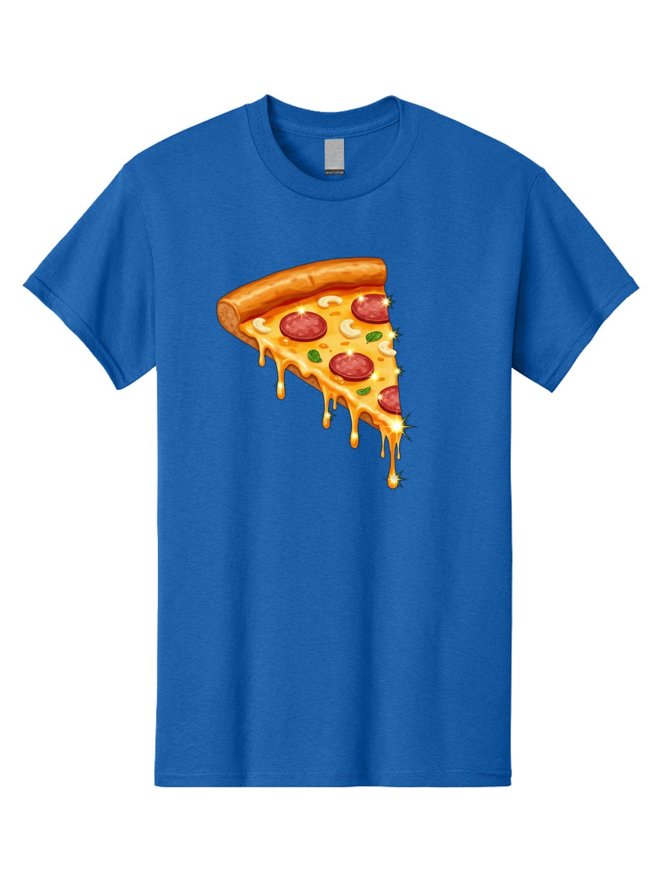Pepperoni-Pizza-Slice-9 Men'S Graphic Tee, 100% Cotton, Comfortable Casual Summer Wear, Machine Washable, Pepperoni Pizza, Cheesy Goodness, Melted Cheese, Savory Toppings, Italian Cuisine, Pizza Slice, Foodie Delights, Gourmet Pizza Bac241 9