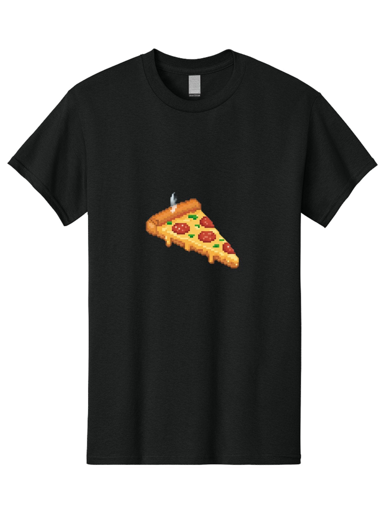 Pixelated-Pizza-Slice Men'S Graphic Tee, 100% Cotton, Comfortable Casual Summer Wear, Machine Washable, Delicious Pepperoni Pizza, Cheesy Goodness, Pixel Art, Retro Video Game, Tasty Treat, Melted Cheese, Savory Flavors, Foodie Delight Bac259 14