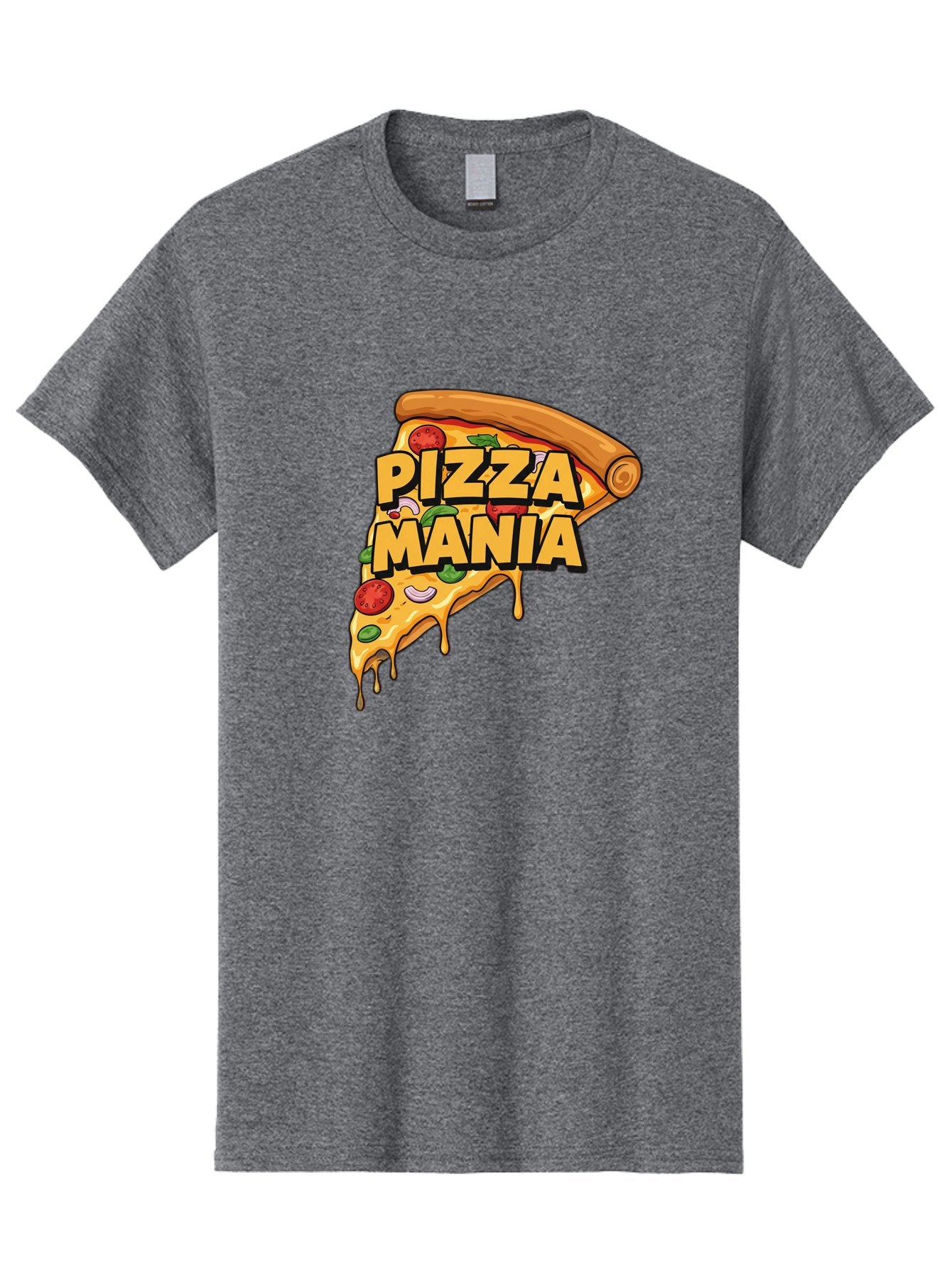 Pizza-Mania Men'S Graphic Tee, 100% Cotton, Comfortable Casual Summer Wear, Machine Washable, Cheesy Pizza Slice, Pizza Toppings, Tomato Sauce, Melted Mozzarella, Pizza Mania, Foodie, Italian Cuisine, Savory Delight, Mouth-Watering Pizza Bac266 12