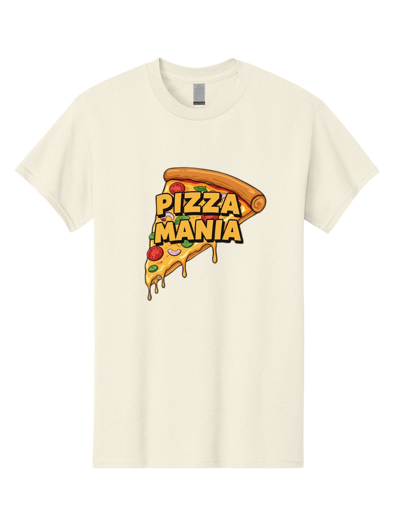 Pizza-Mania Men'S Graphic Tee, 100% Cotton, Comfortable Casual Summer Wear, Machine Washable, Cheesy Pizza Slice, Pizza Toppings, Tomato Sauce, Melted Mozzarella, Pizza Mania, Foodie, Italian Cuisine, Savory Delight, Mouth-Watering Pizza Bac266 6