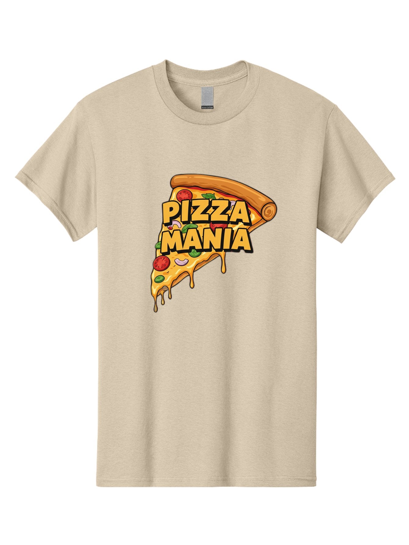 Pizza-Mania Men'S Graphic Tee, 100% Cotton, Comfortable Casual Summer Wear, Machine Washable, Cheesy Pizza Slice, Pizza Toppings, Tomato Sauce, Melted Mozzarella, Pizza Mania, Foodie, Italian Cuisine, Savory Delight, Mouth-Watering Pizza Bac266 13