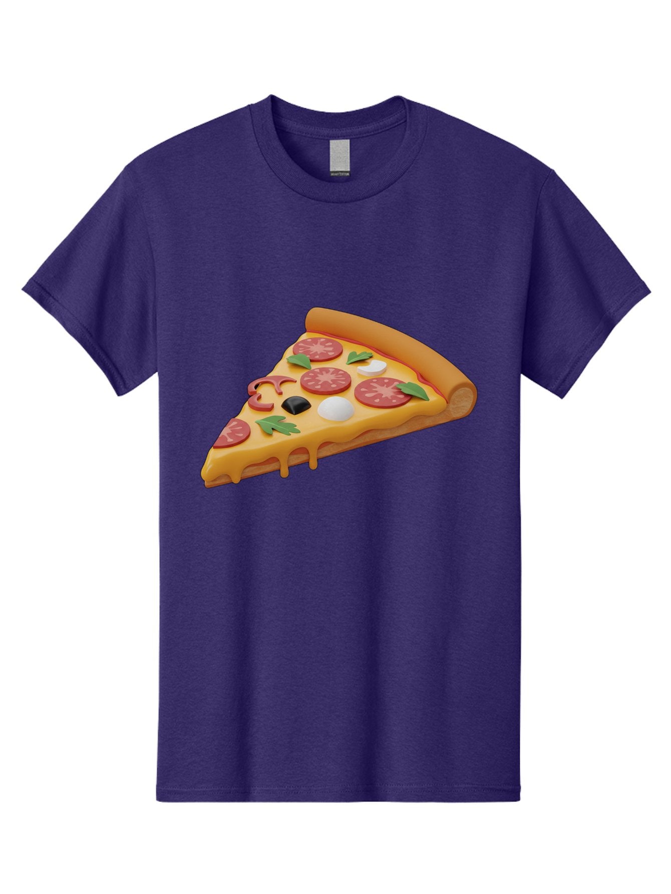Pizza-Slice-1 Men'S Graphic Tee, 100% Cotton, Comfortable Casual Summer Wear, Machine Washable, Pizza Slice, Pepperoni Pizza, Melted Cheese, Italian Food, Cheese Pizza, Olives, Garlic, Basil Leaves, Pepperoni Slices, Gourmet Pizza Bac269 11