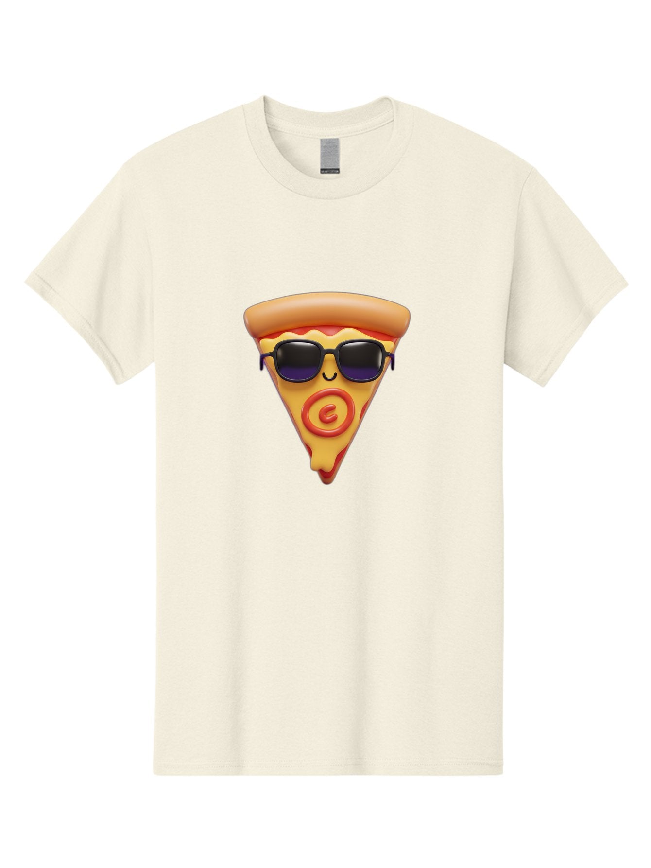 Pizza-Slice-10 Men'S Graphic Tee, 100% Cotton, Comfortable Casual Summer Wear, Machine Washable, Cartoon Pizza Slice, Smiling Face, Sunglasses, Red Swirl, Playful Design, Food Illustration, Whimsical Character, Trendy Vibe, Funny Graphic Bac270 15