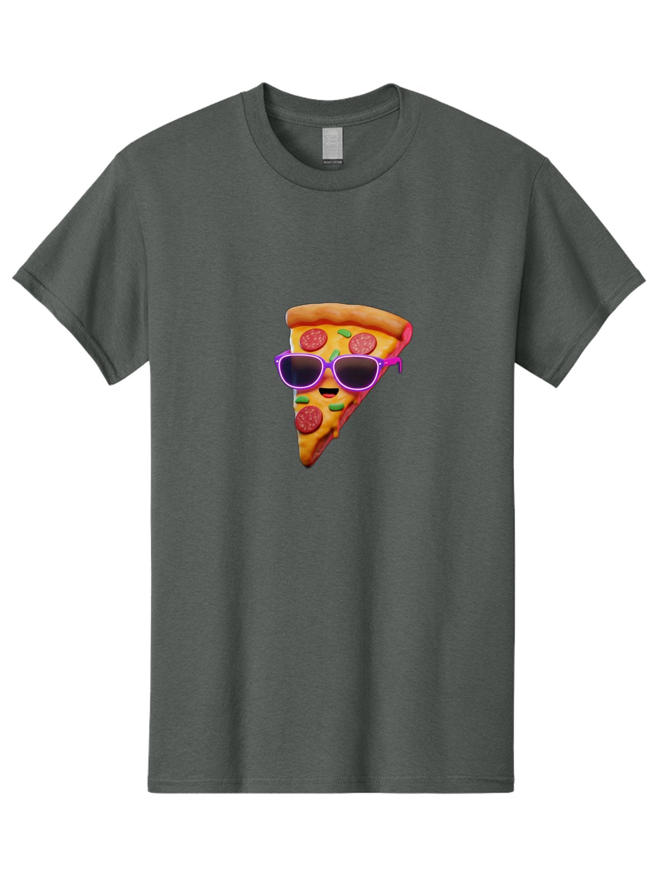 Pizza-Slice-15 Men'S Graphic Tee, 100% Cotton, Comfortable Casual Summer Wear, Machine Washable, Pizza Slice With Sunglasses, Pepperoni Pizza, Cool Food, Cartoon Style, Funny Food, Trendy Graphics, Playful Illustration, Foodie Humor Bac275 12