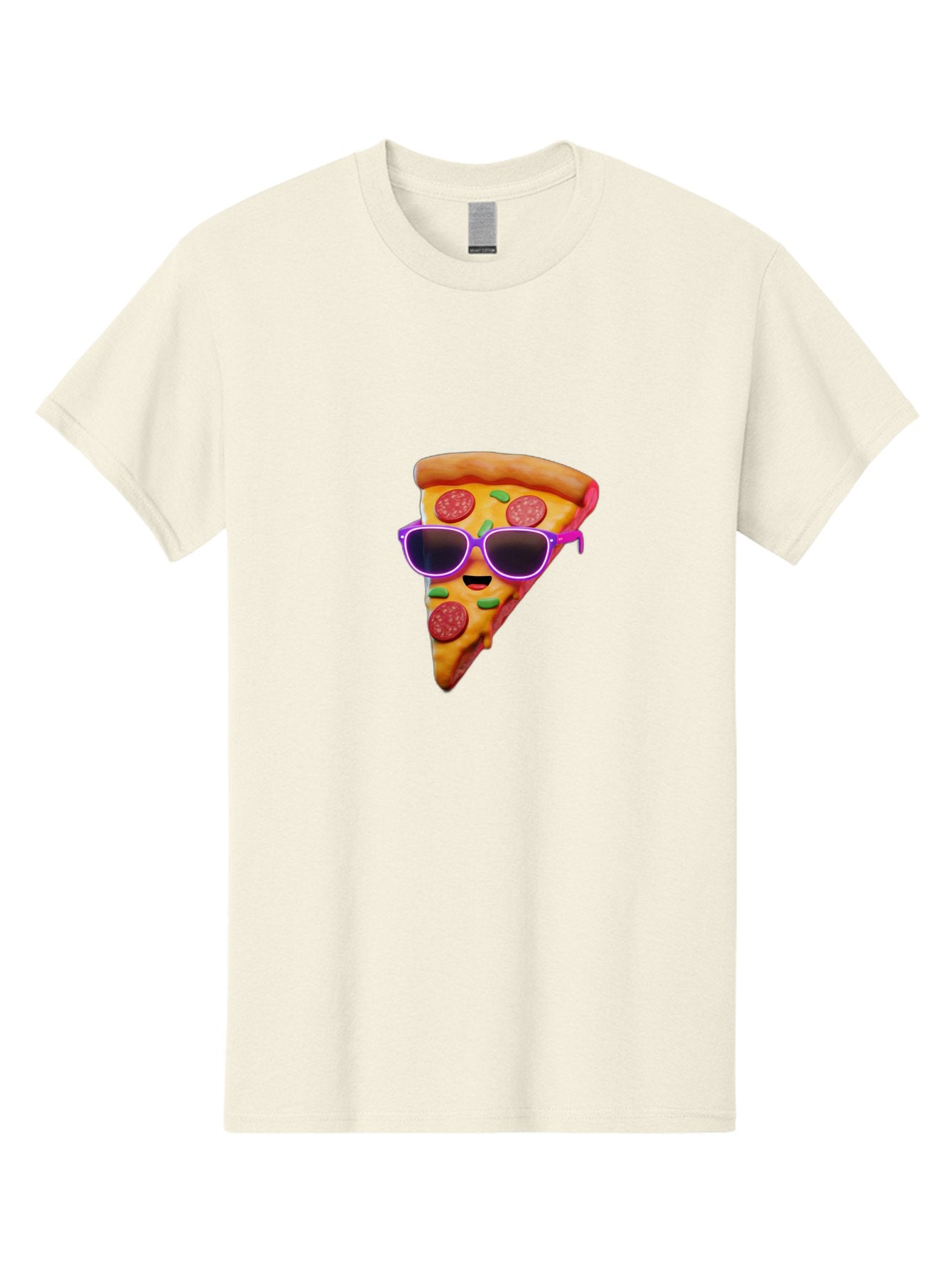 Pizza-Slice-15 Men'S Graphic Tee, 100% Cotton, Comfortable Casual Summer Wear, Machine Washable, Pizza Slice With Sunglasses, Pepperoni Pizza, Cool Food, Cartoon Style, Funny Food, Trendy Graphics, Playful Illustration, Foodie Humor Bac275 7