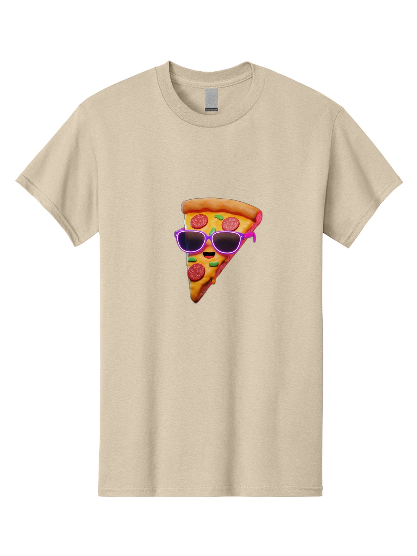 Pizza-Slice-15 Men'S Graphic Tee, 100% Cotton, Comfortable Casual Summer Wear, Machine Washable, Pizza Slice With Sunglasses, Pepperoni Pizza, Cool Food, Cartoon Style, Funny Food, Trendy Graphics, Playful Illustration, Foodie Humor Bac275 13