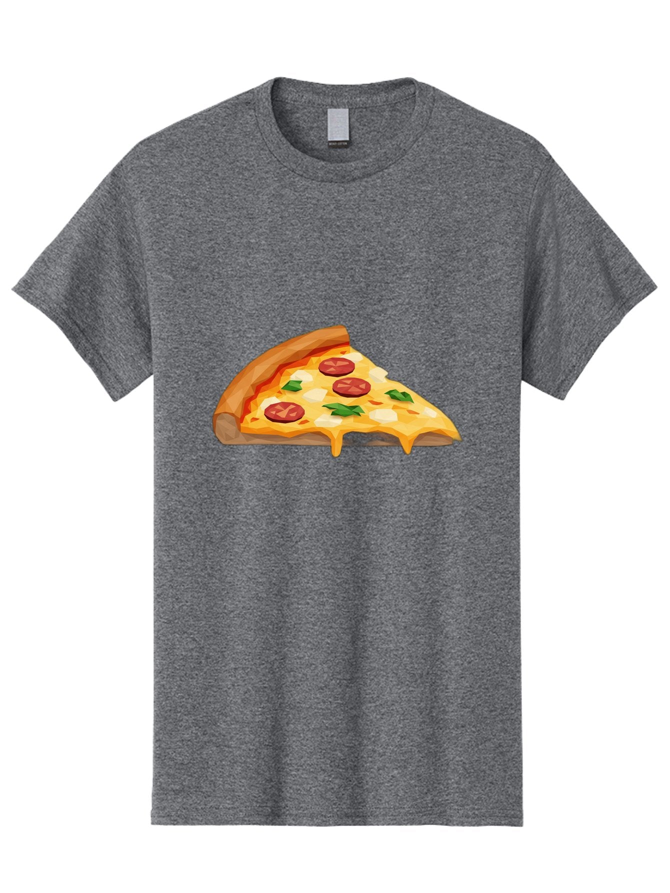 Pizza-Slice-16 Men'S Graphic Tee, 100% Cotton, Comfortable Casual Summer Wear, Machine Washable, Cheesy Pizza Slice, Melted Mozzarella Cheese, Pepperoni Toppings, Fresh Basil Leaves, Gooey Cheese Strings, Italian Cuisine, Savory Delight, Bac276 12