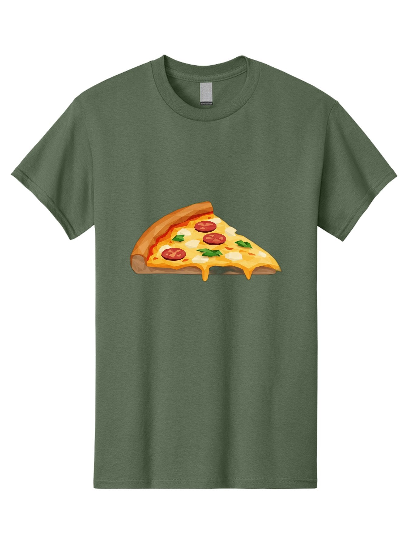Pizza-Slice-16 Men'S Graphic Tee, 100% Cotton, Comfortable Casual Summer Wear, Machine Washable, Cheesy Pizza Slice, Melted Mozzarella Cheese, Pepperoni Toppings, Fresh Basil Leaves, Gooey Cheese Strings, Italian Cuisine, Savory Delight, Bac276 13